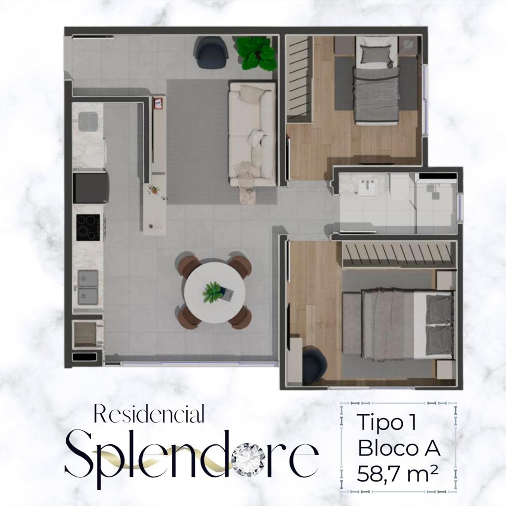 Planta 1 de Residencial Splendore