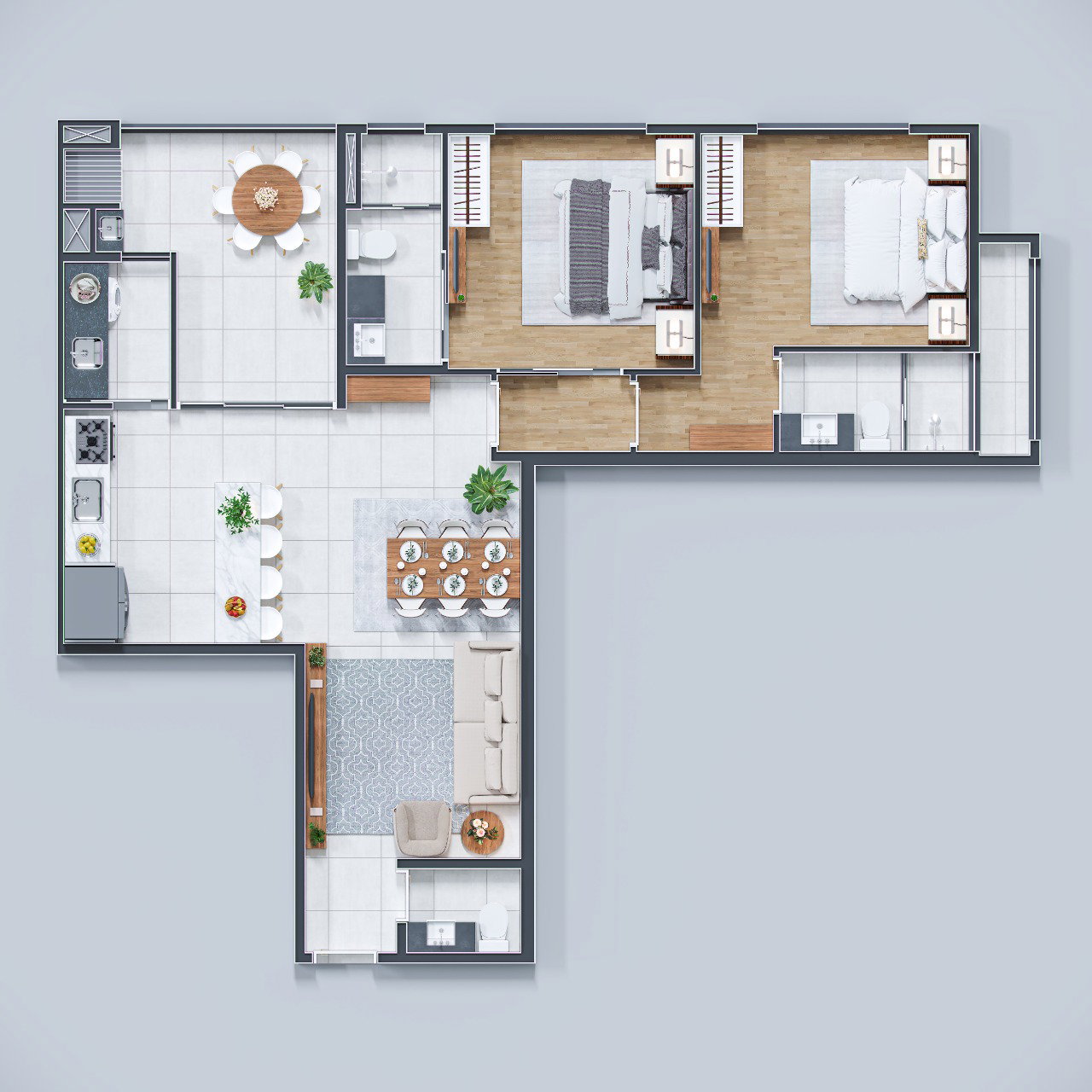 Planta 1 de Punta Cana Residence