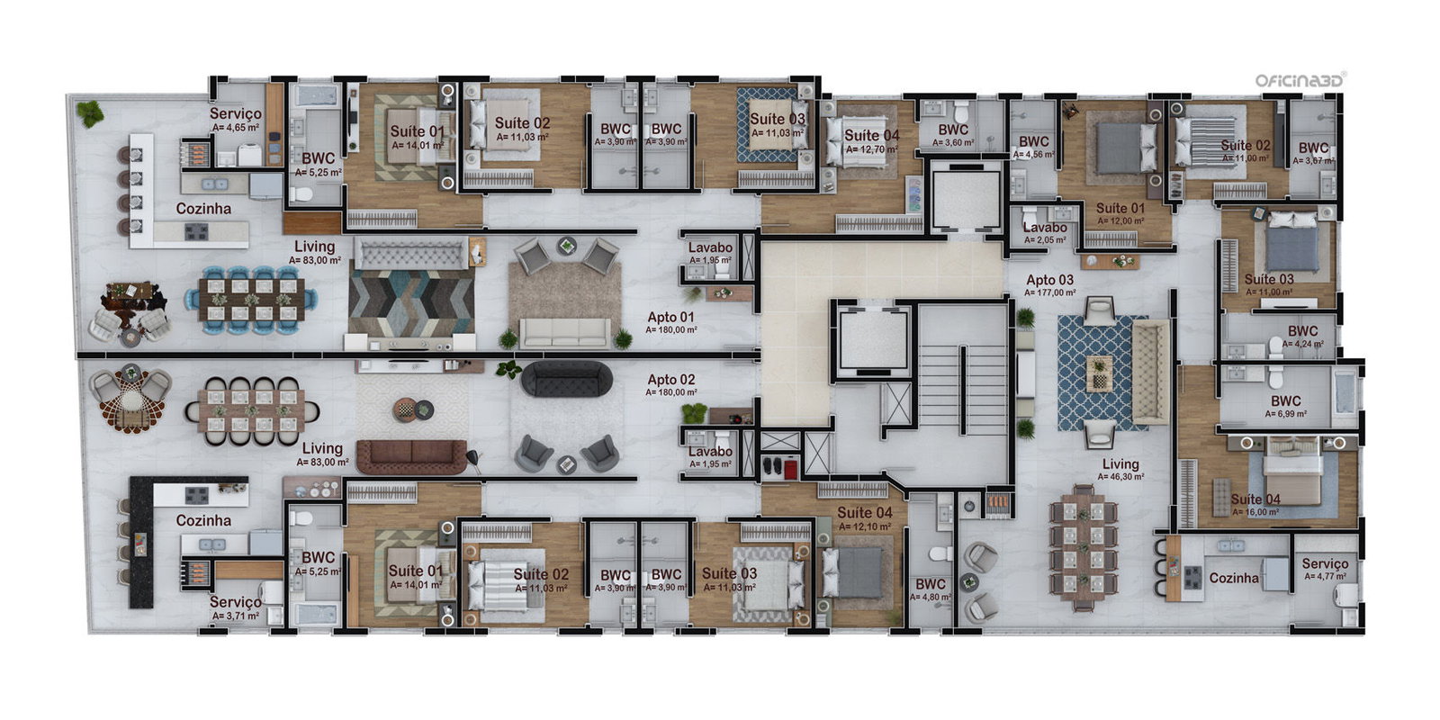 Planta 1 de CNA Cartier Residence