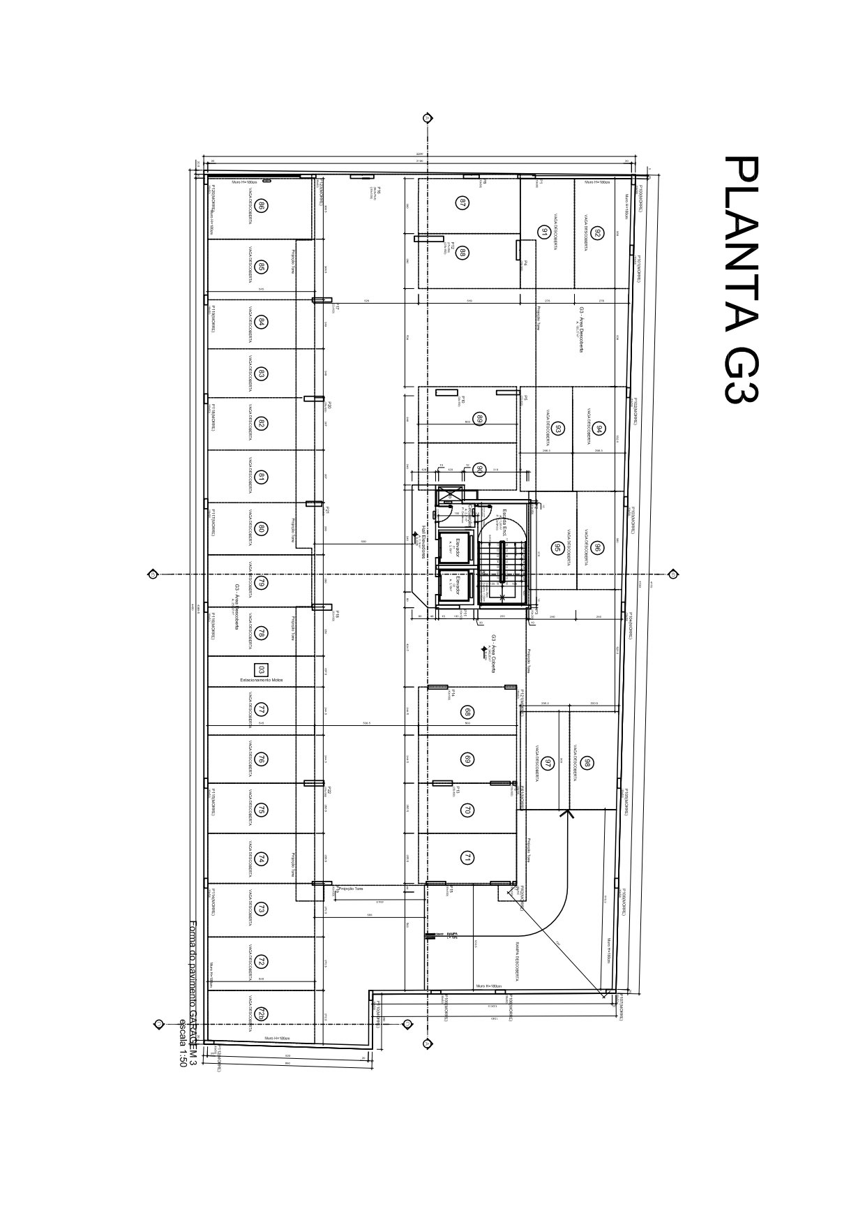 Planta Garagem · G3 do HighLine