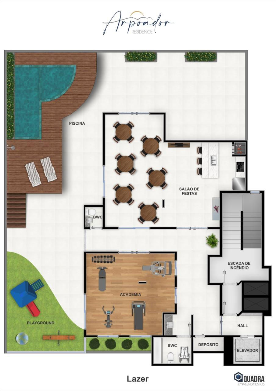 Planta 1 de Arpoador Residence