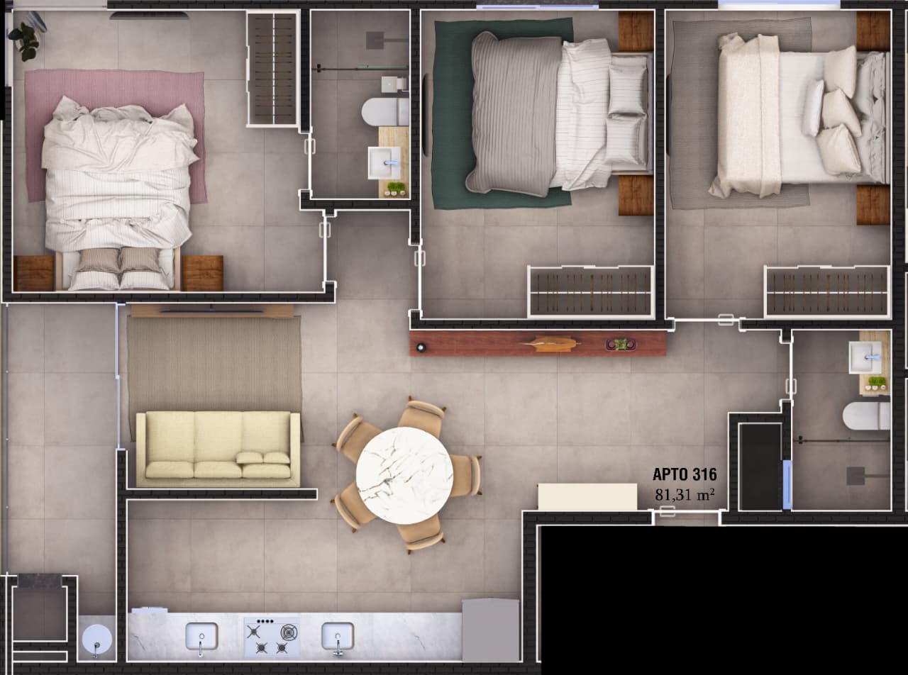 Planta 10 de Residencial Cullinan