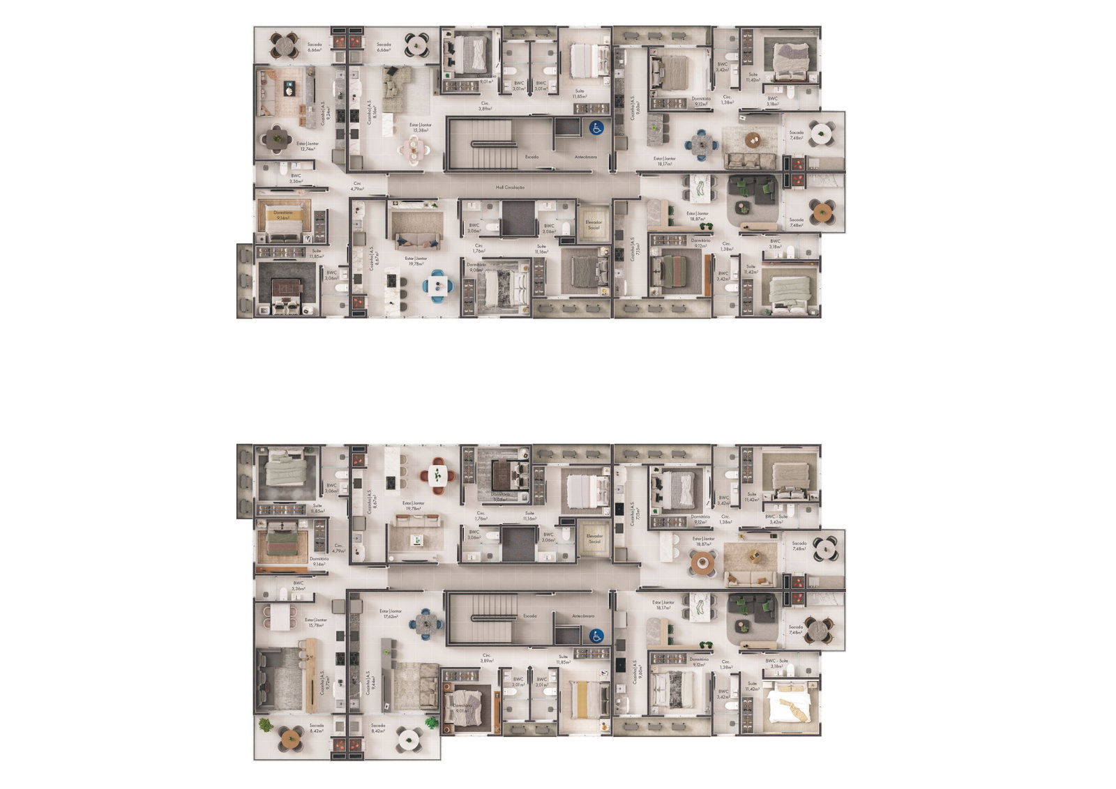 Planta 2 de Duo Palmas Home