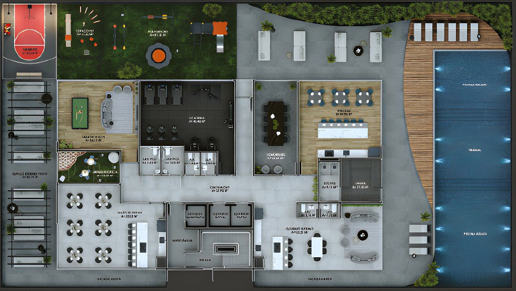 Planta 1 de Downtown Boulevard