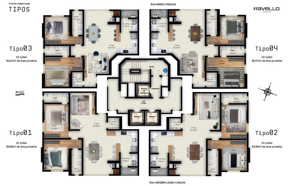Planta 1 de Ravello Residence