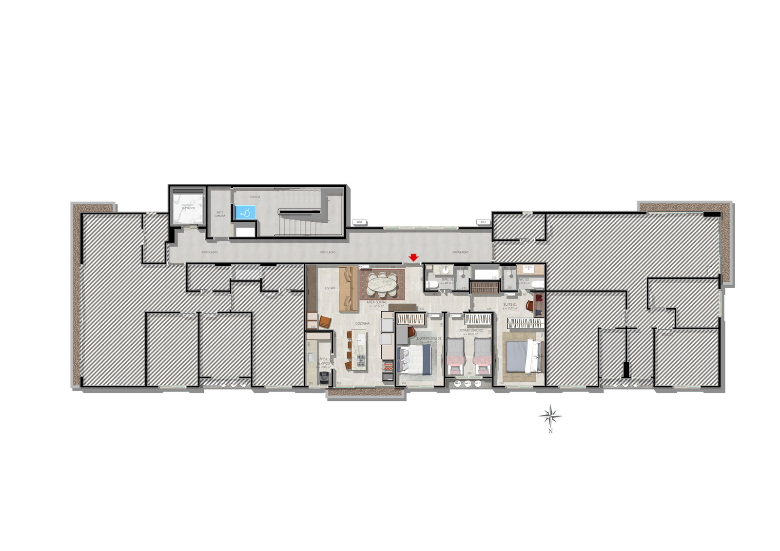 Planta 1 de Garden Residence