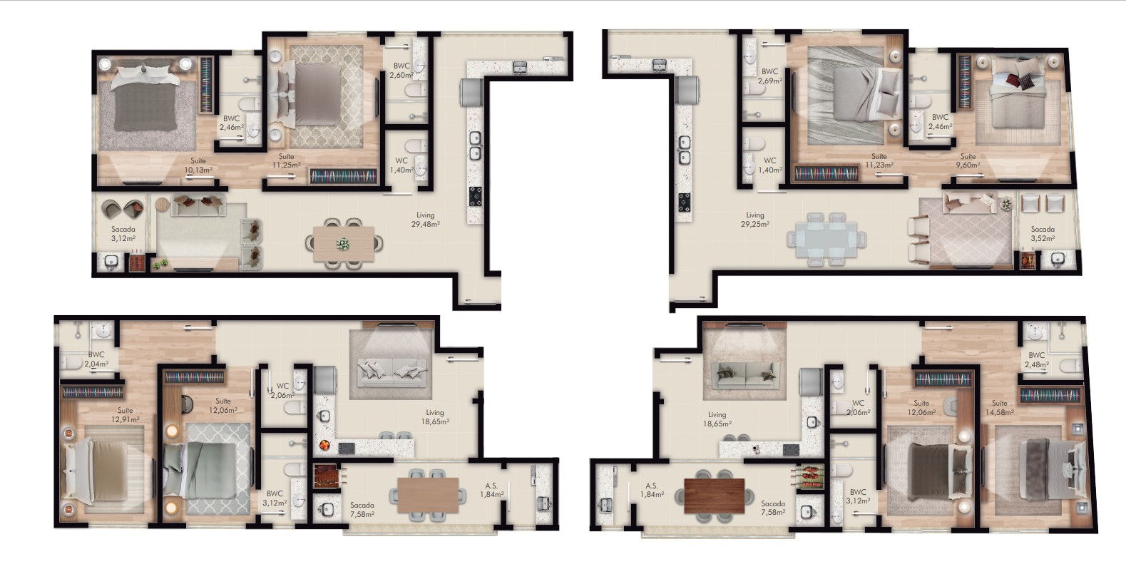 Planta 1 de Oslo Residence