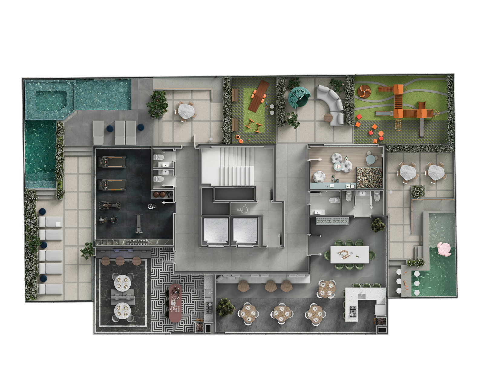 Planta Lazer do Gran Royal