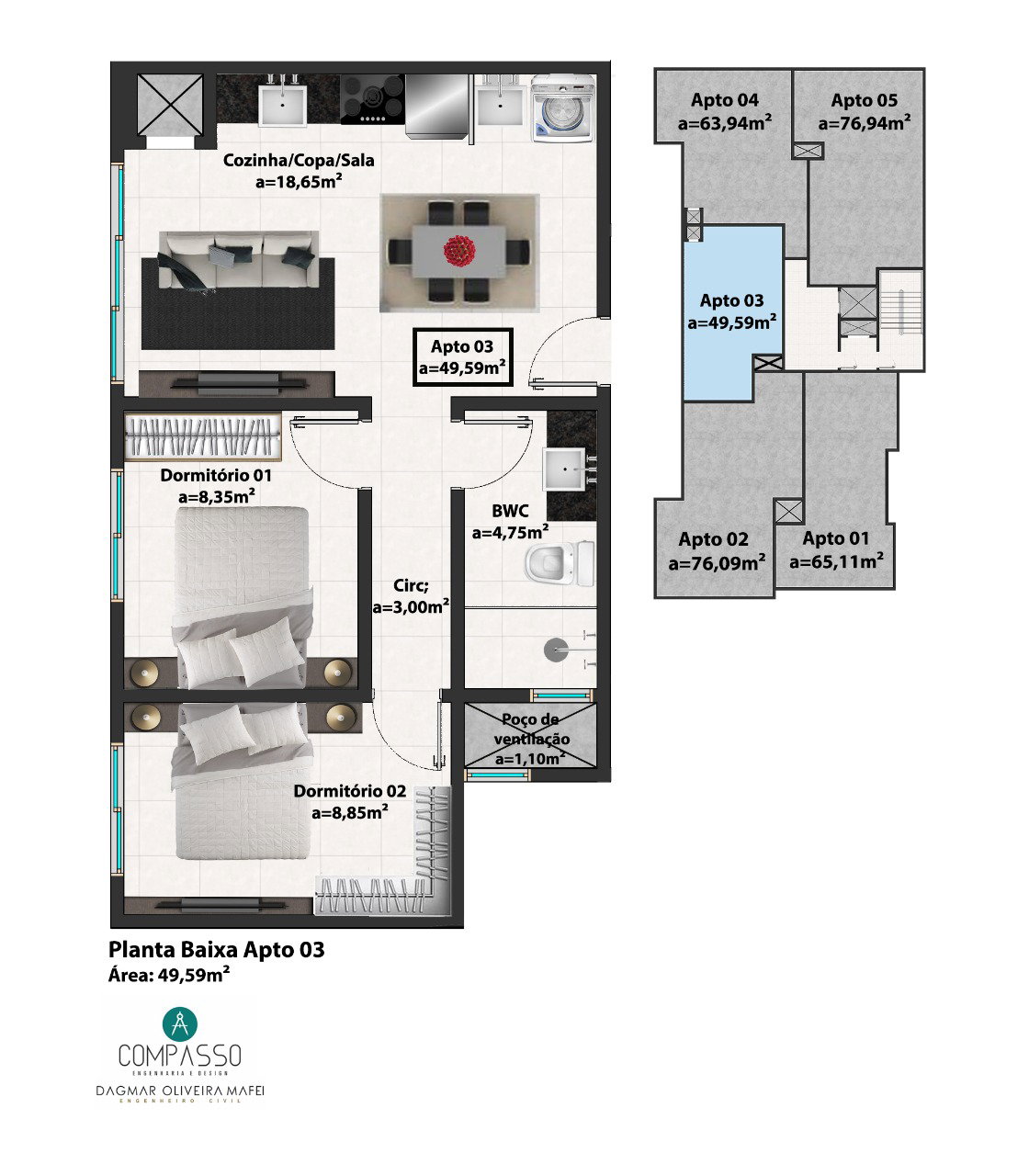 Planta 4 de Residencial Santorini
