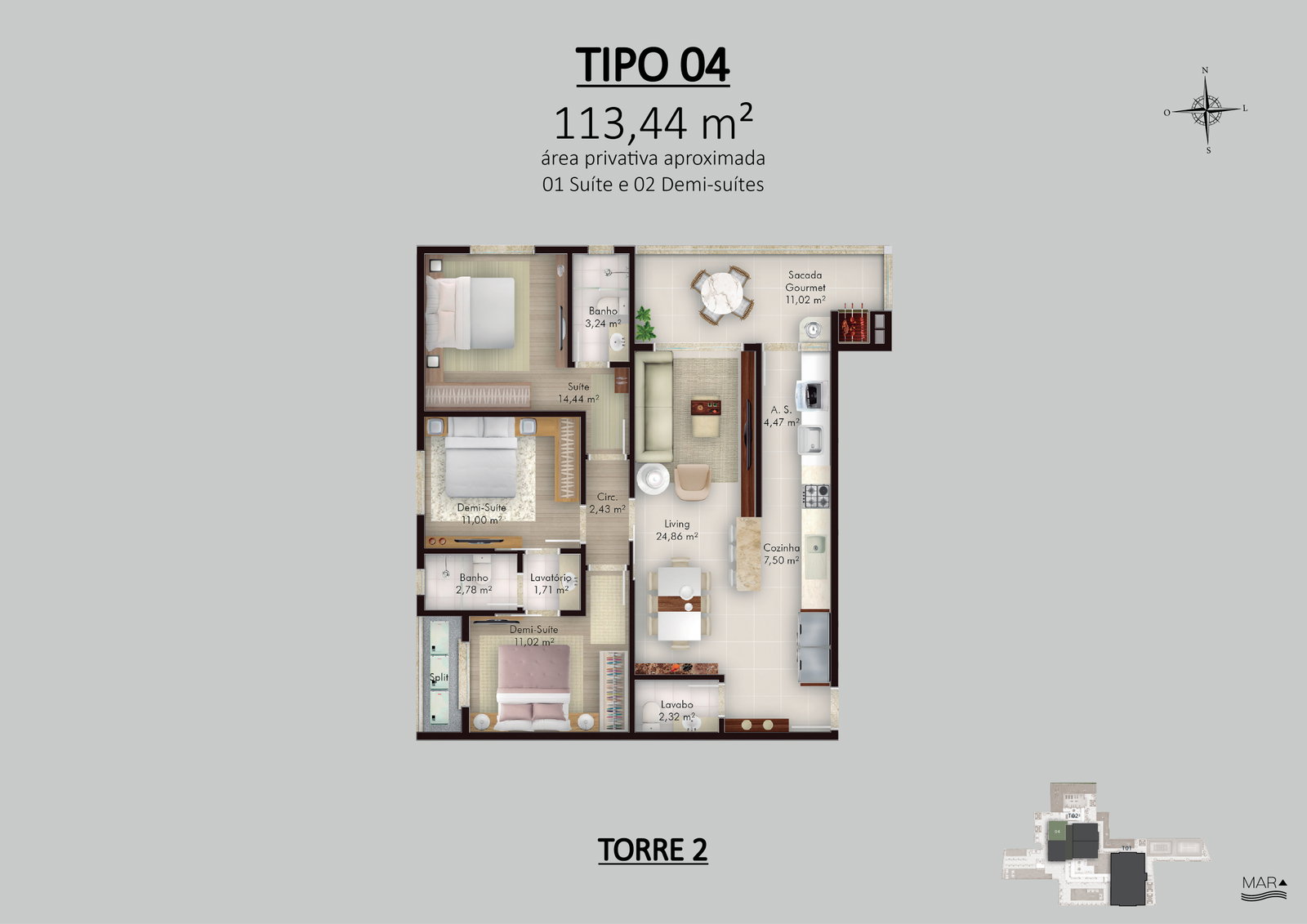 Planta 2 de Select Towers Residence
