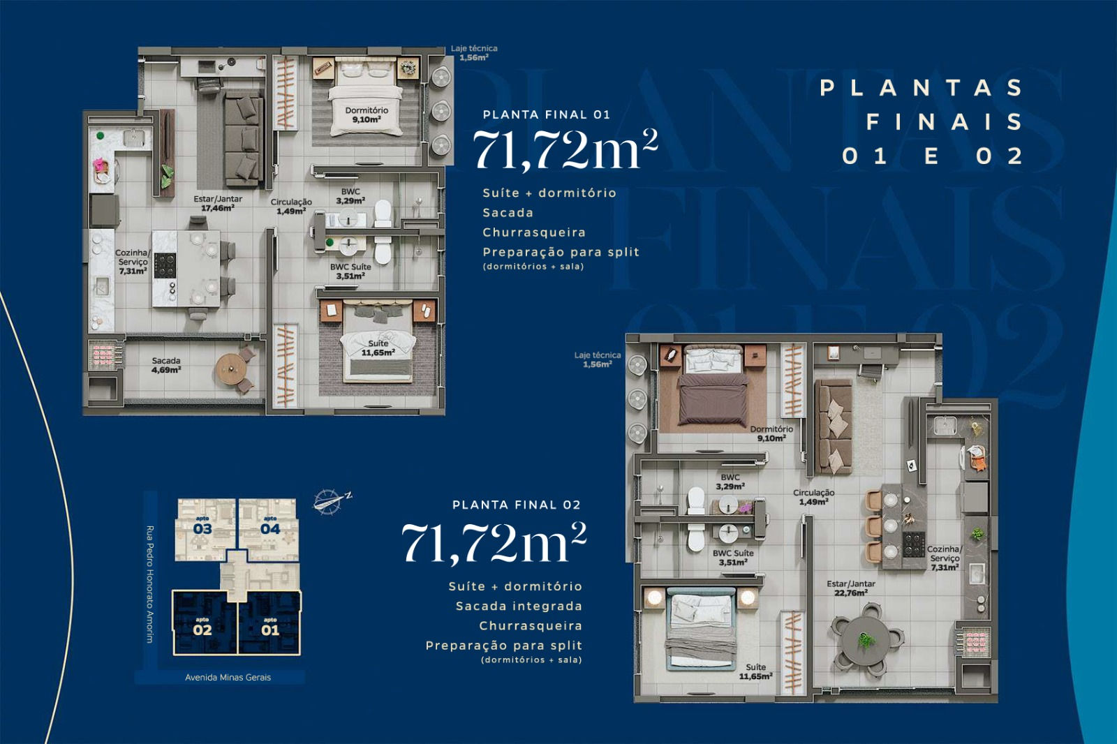 Planta 3 de Saint Pierre Residence