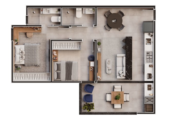 Planta 6 de Riverside Residence