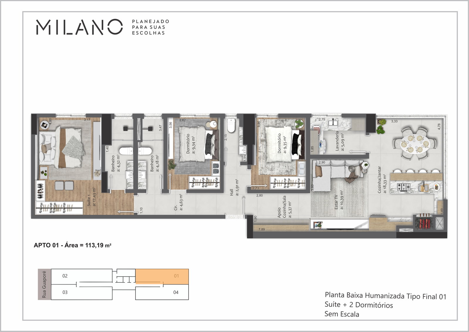 Planta 4 de Milano