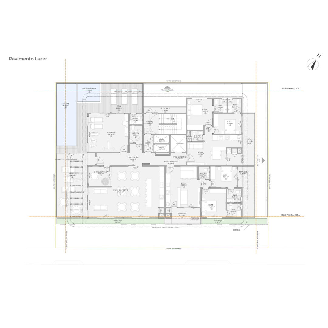 Planta 1 de Residencial Império dos Coqueiros
