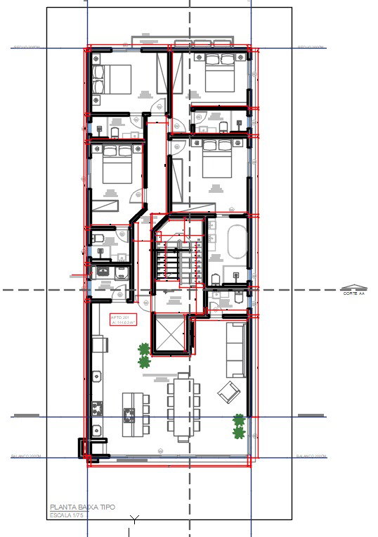 Planta 1 de Villa D'Bastos