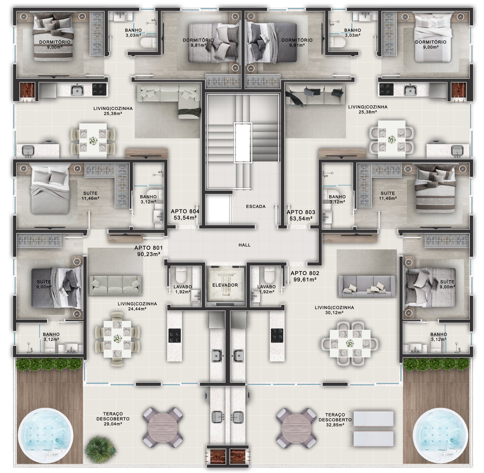 Planta 2 de Doral Apartaments