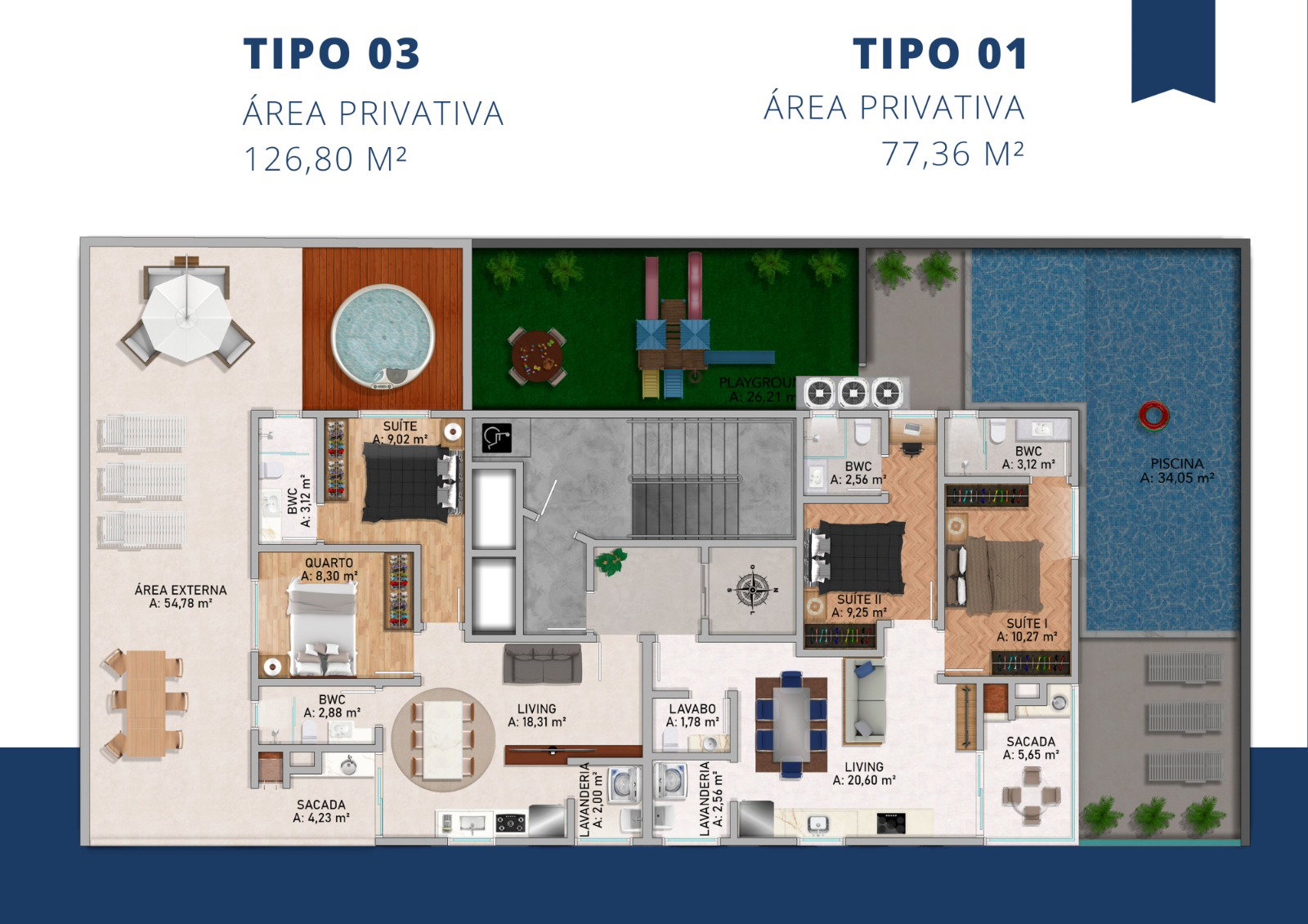 Planta 3 de Rivermouth Residence
