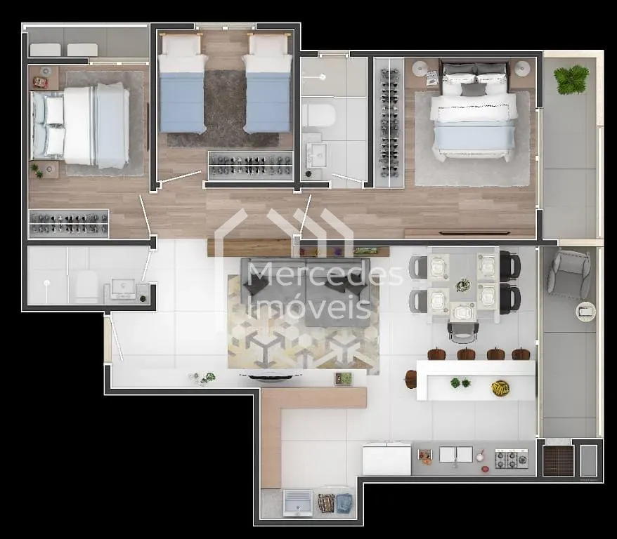 Foto 16 de Apartamento com 1 suíte + 2 dormitórios à venda, 209 m² - Fazenda - Itajaí/SC