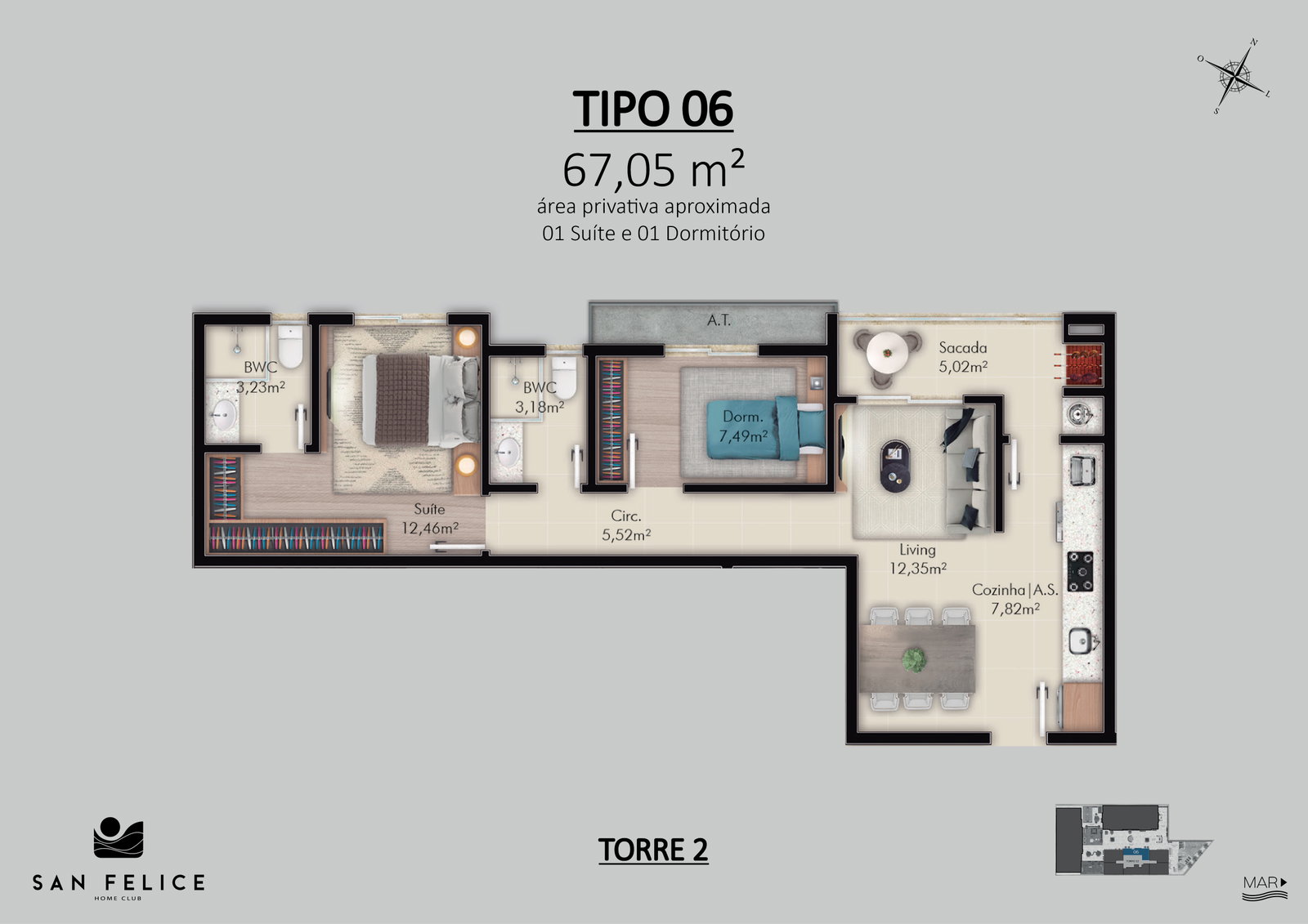 Planta 18 de San Felice Home Club