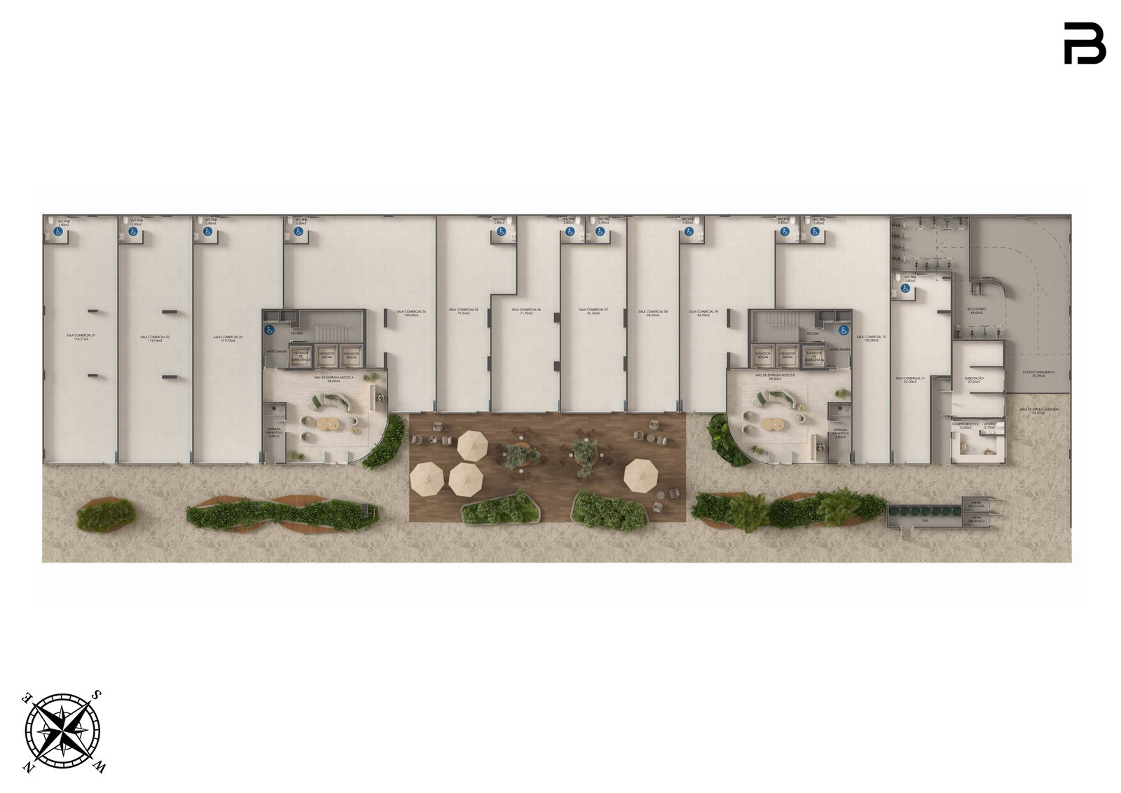 Planta 1 de Breeze Towers