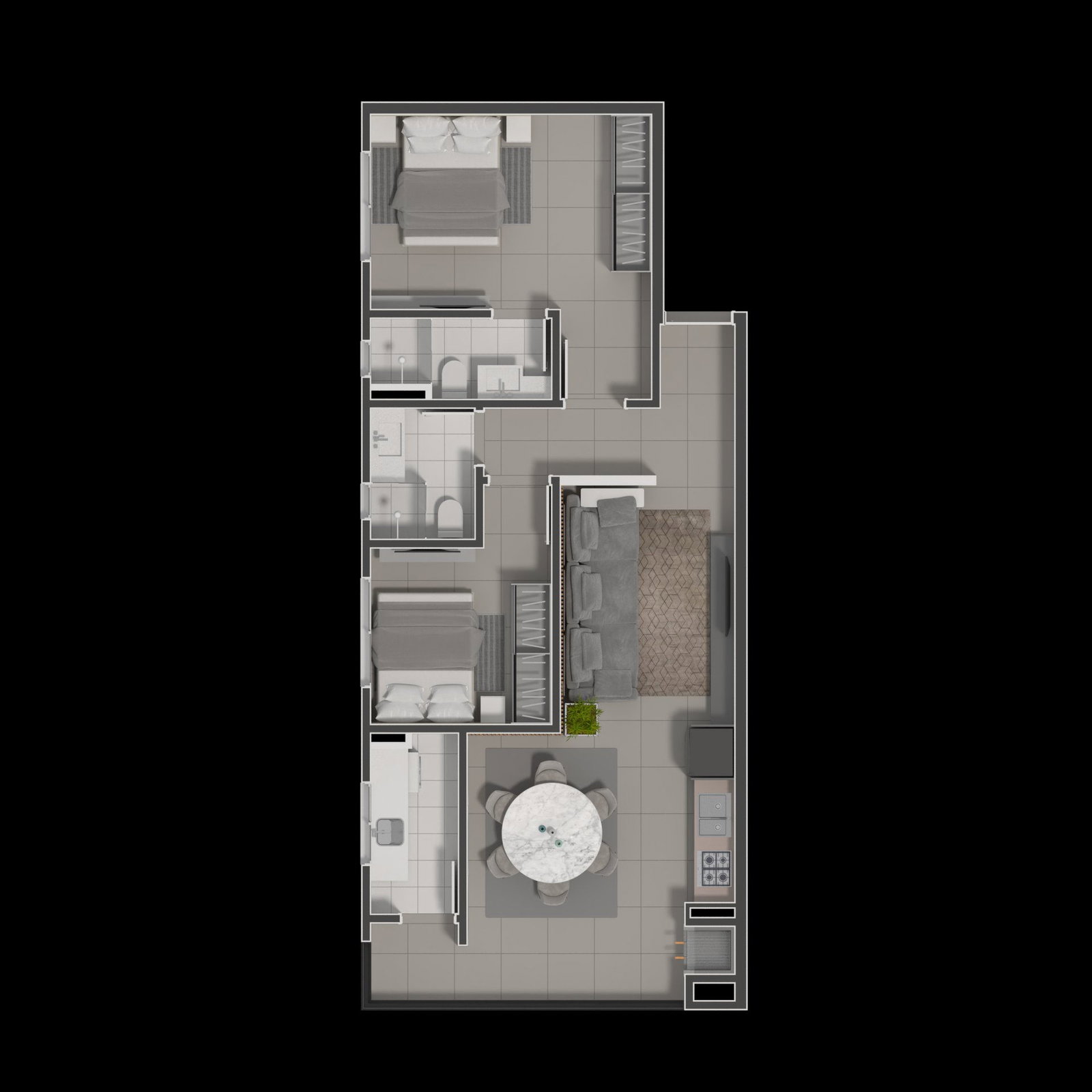 Planta 3 de Residencial Villa Di Napoli