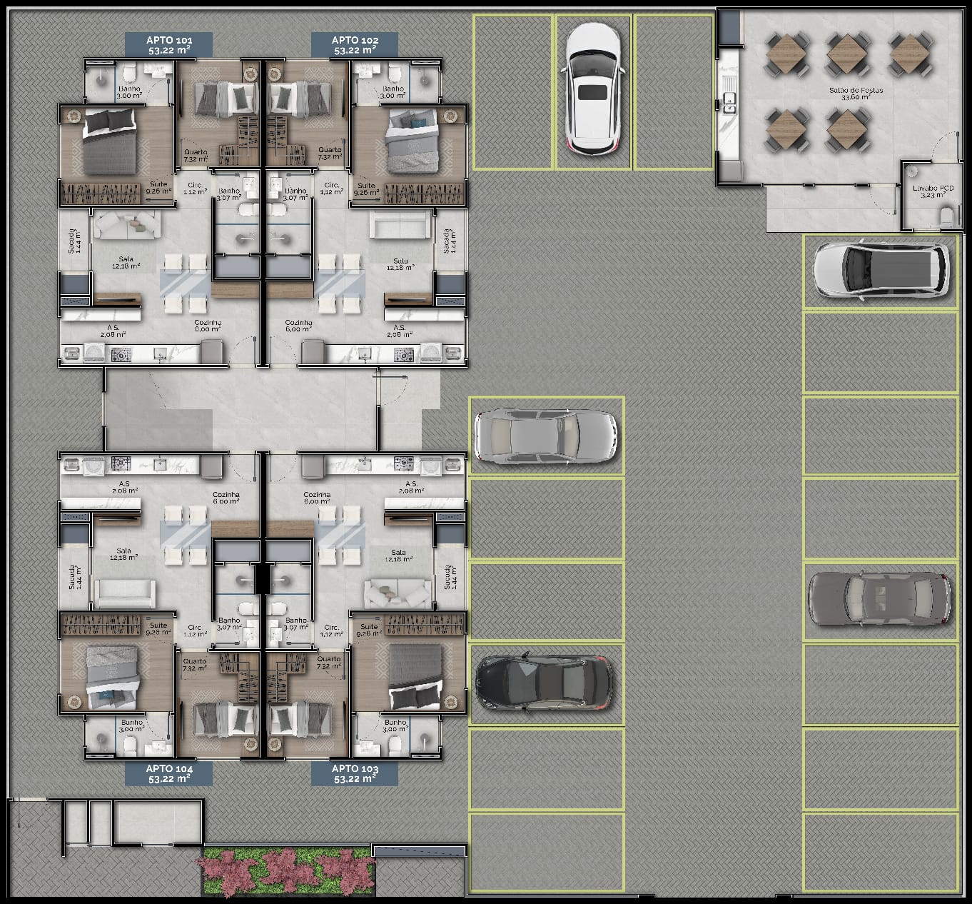 Planta 1 de Flora Residence