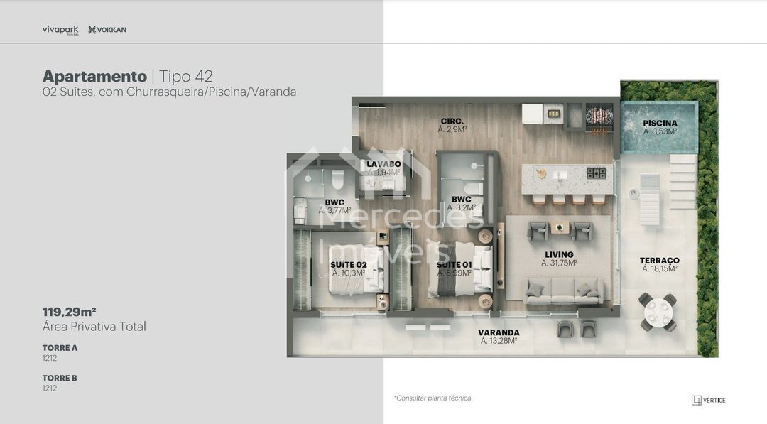 Foto 93 de Sala comercial à venda · Viva Park, Porto Belo