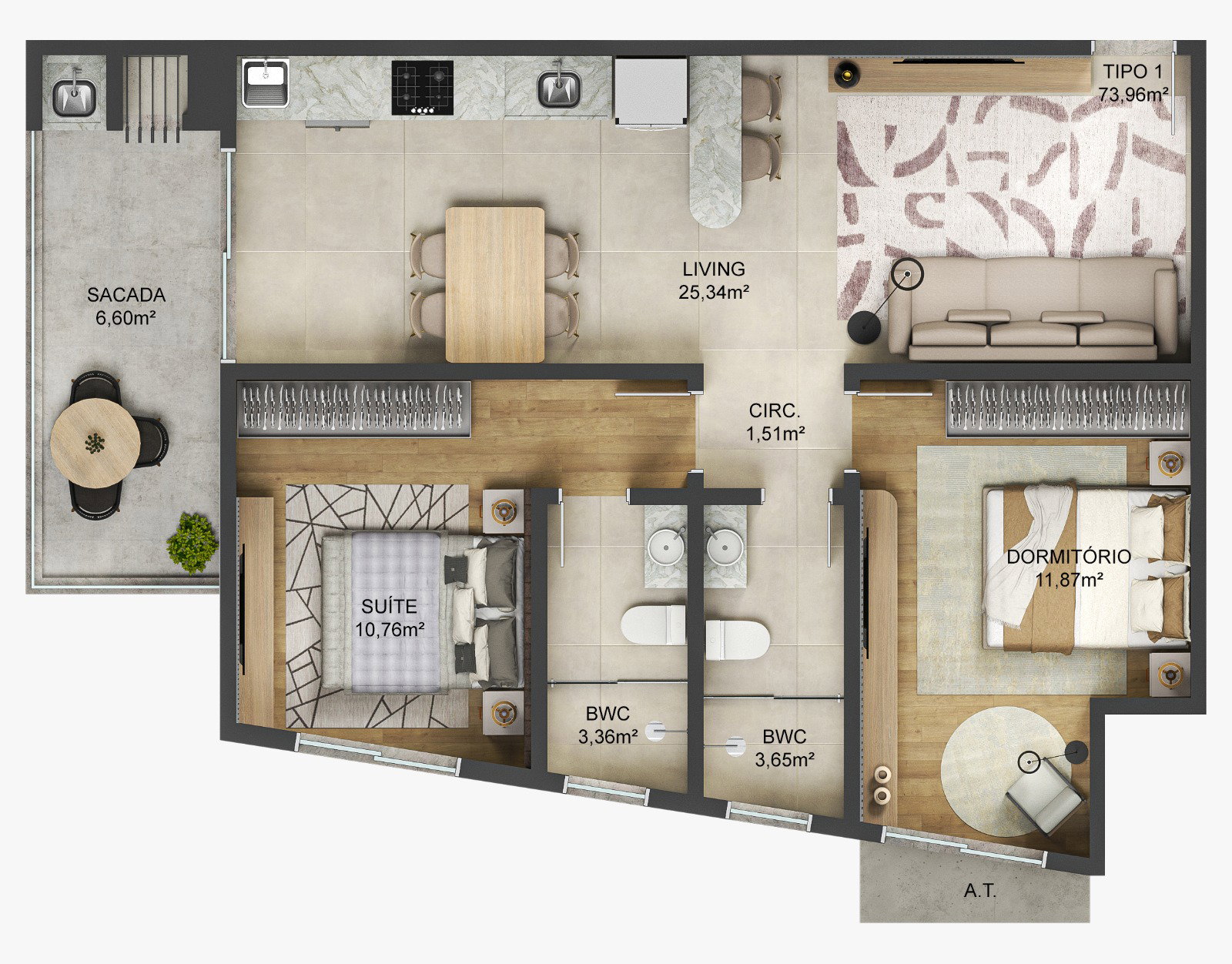 Planta 5 de Safira Residence