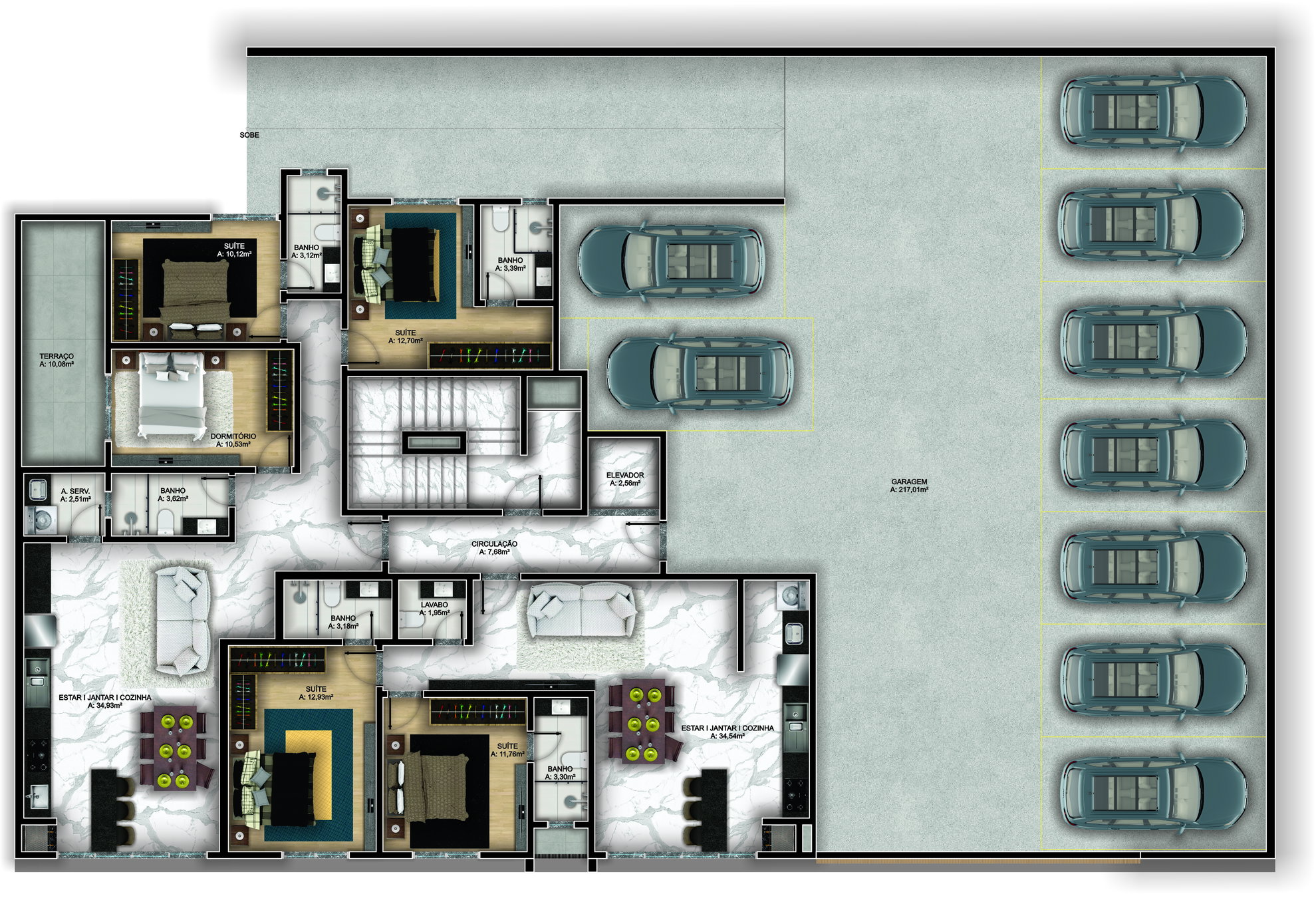 Planta 3 de Firenze Residence
