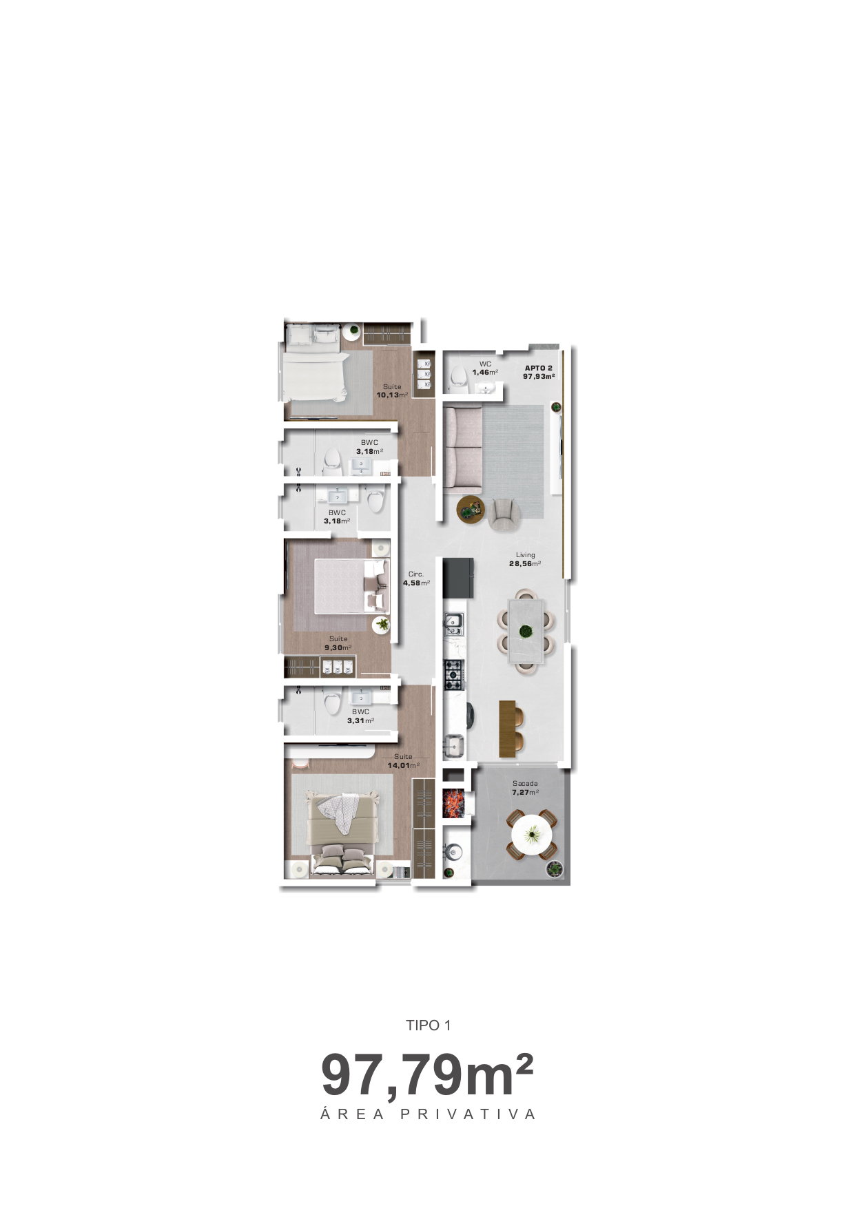 Planta 2 de Montreal Residence