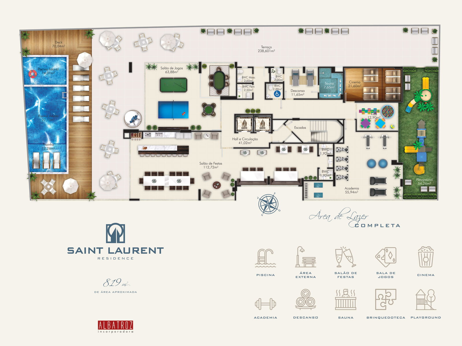 Planta 1 de Saint Laurent