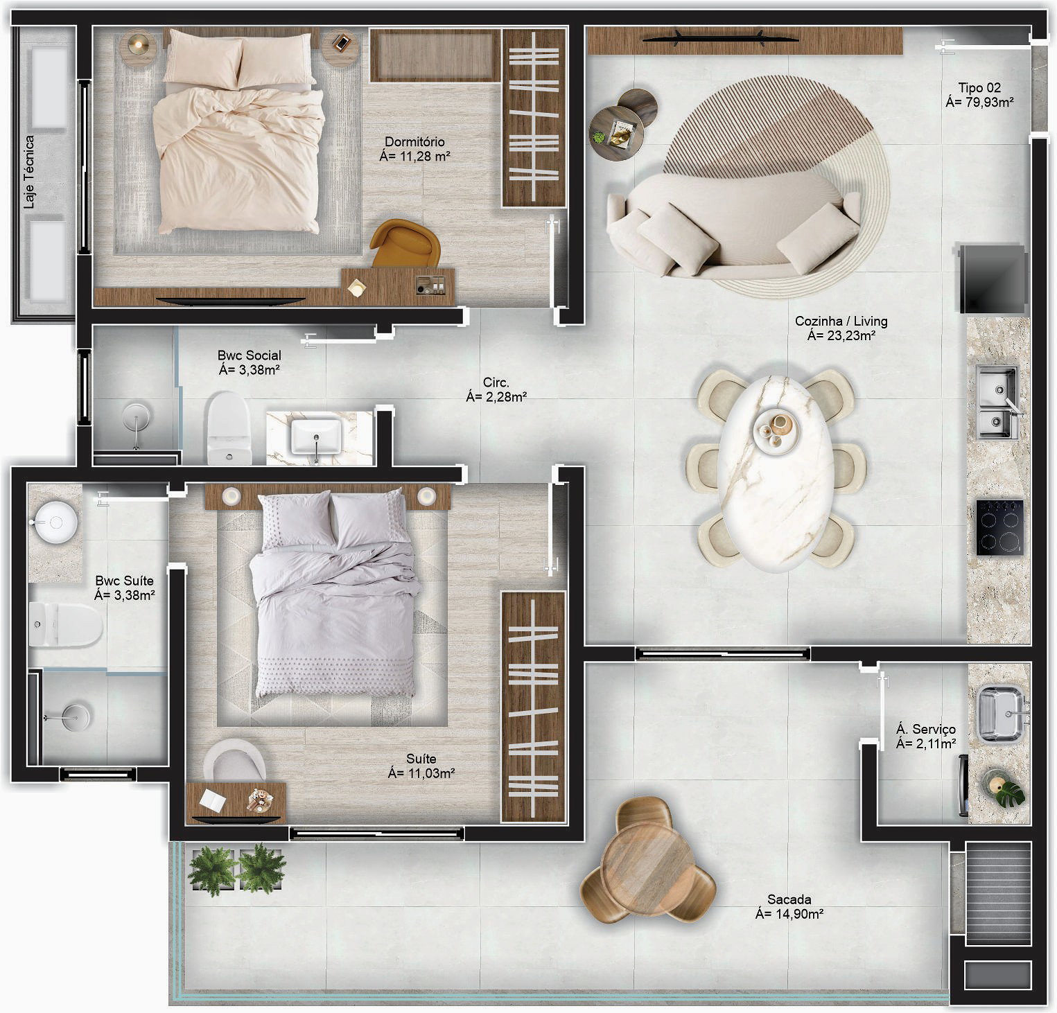 Planta 3 de Oasis Al Mare