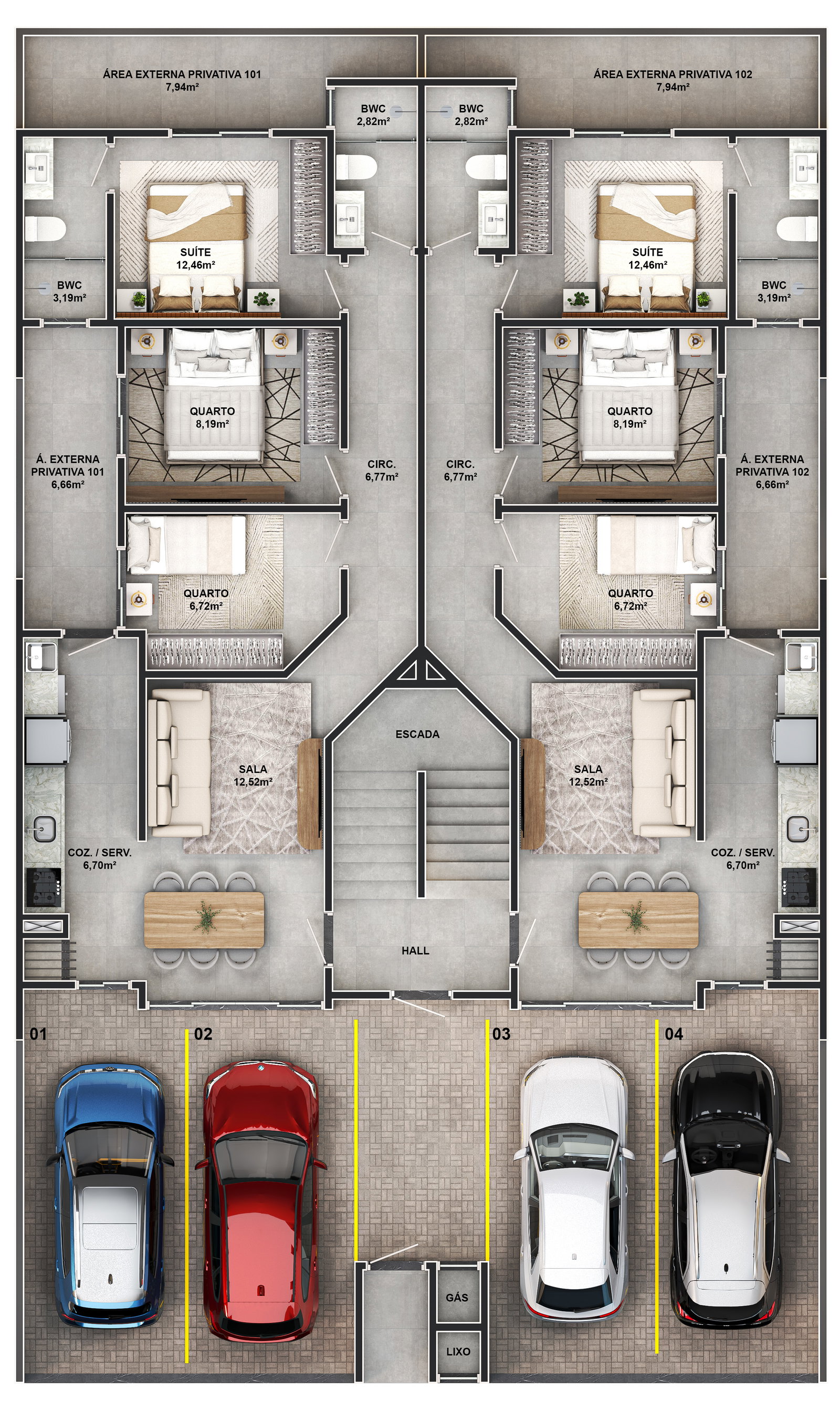 Planta 1 de Lac Leman Residencial