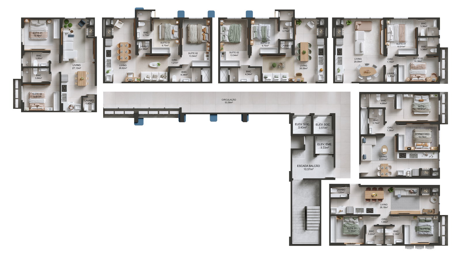 Planta 3 de Positano