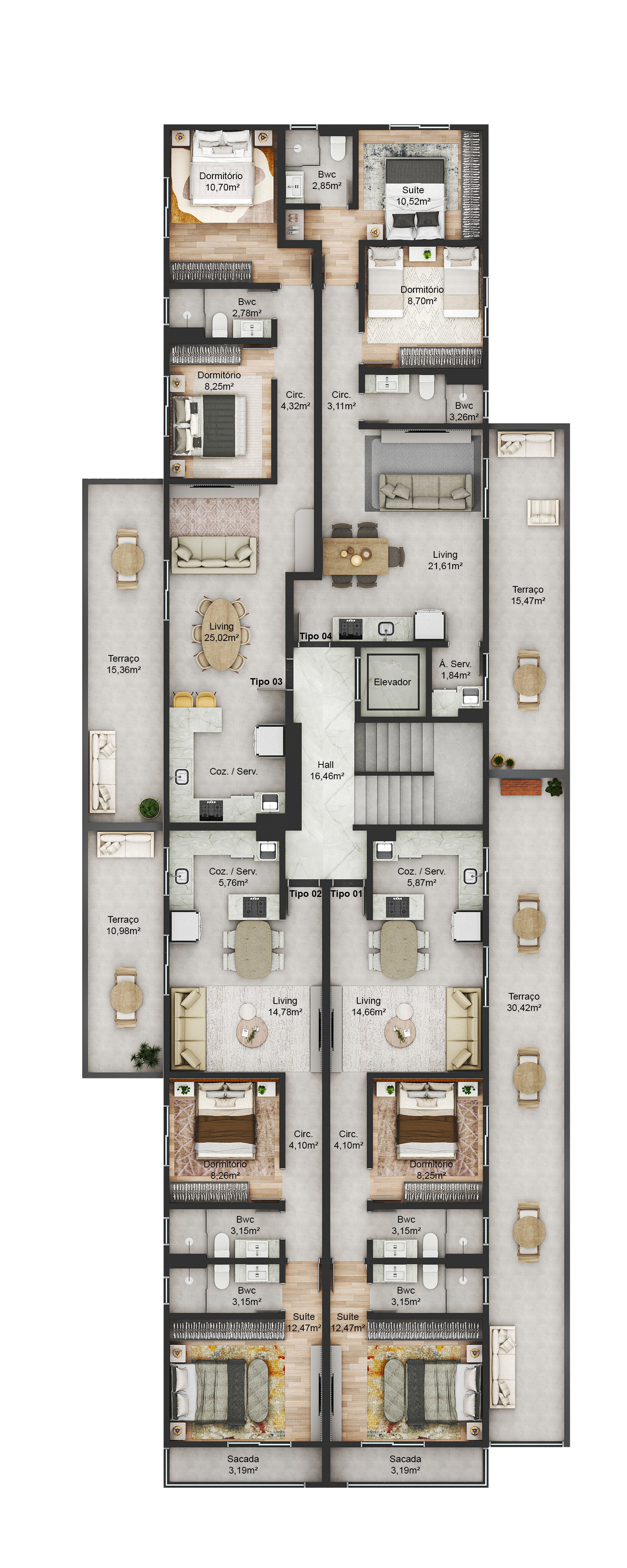 Planta 2 de Residenziale Villa Bertin