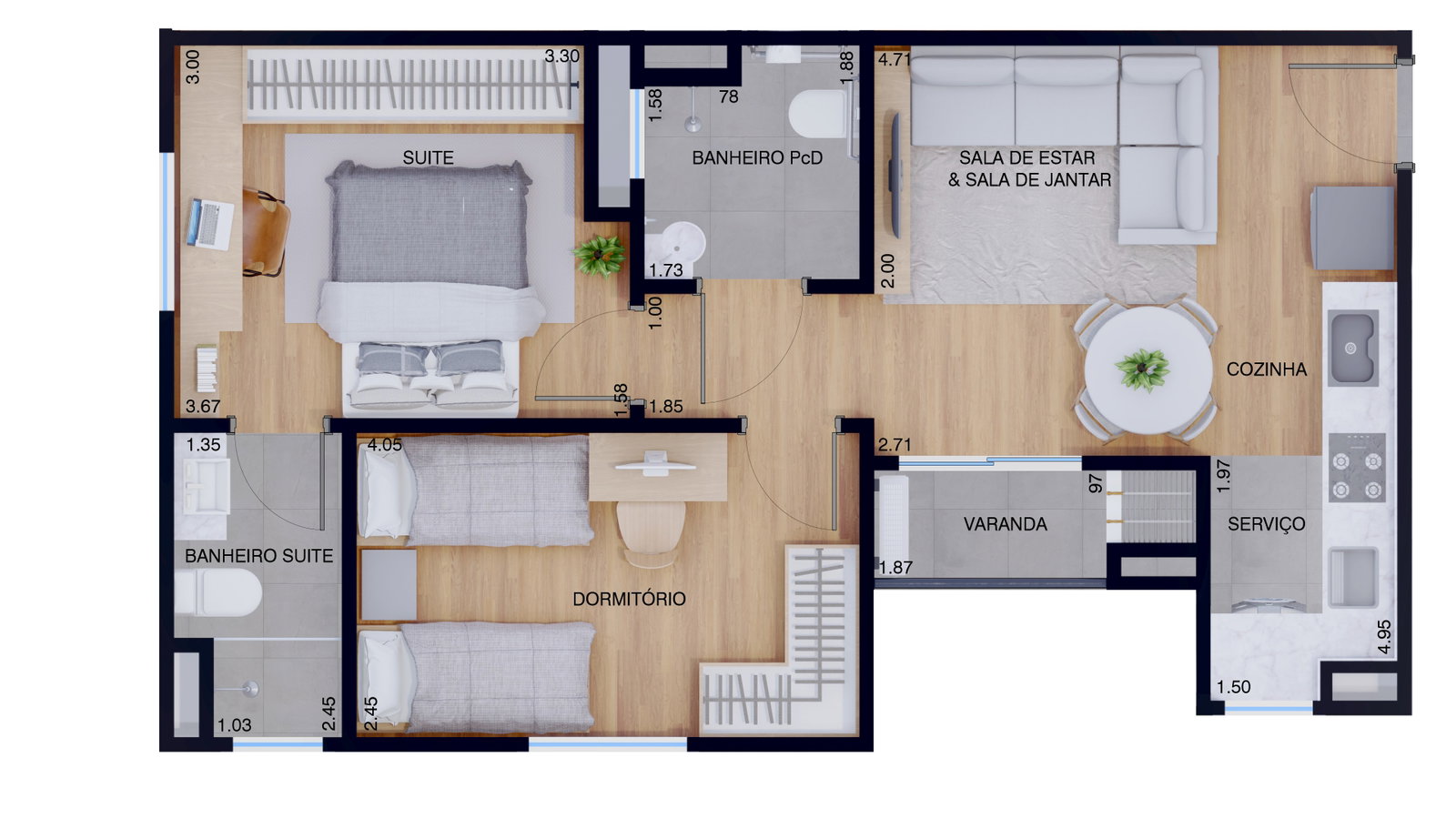 Planta 3 de Residencial Malbec