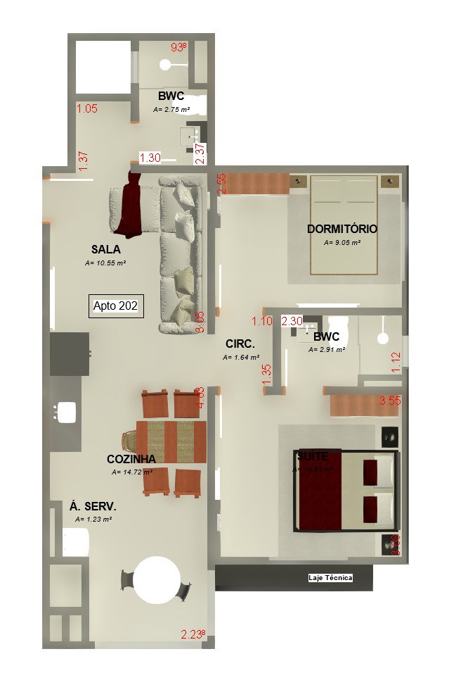 Planta 3 de Residencial Saint John