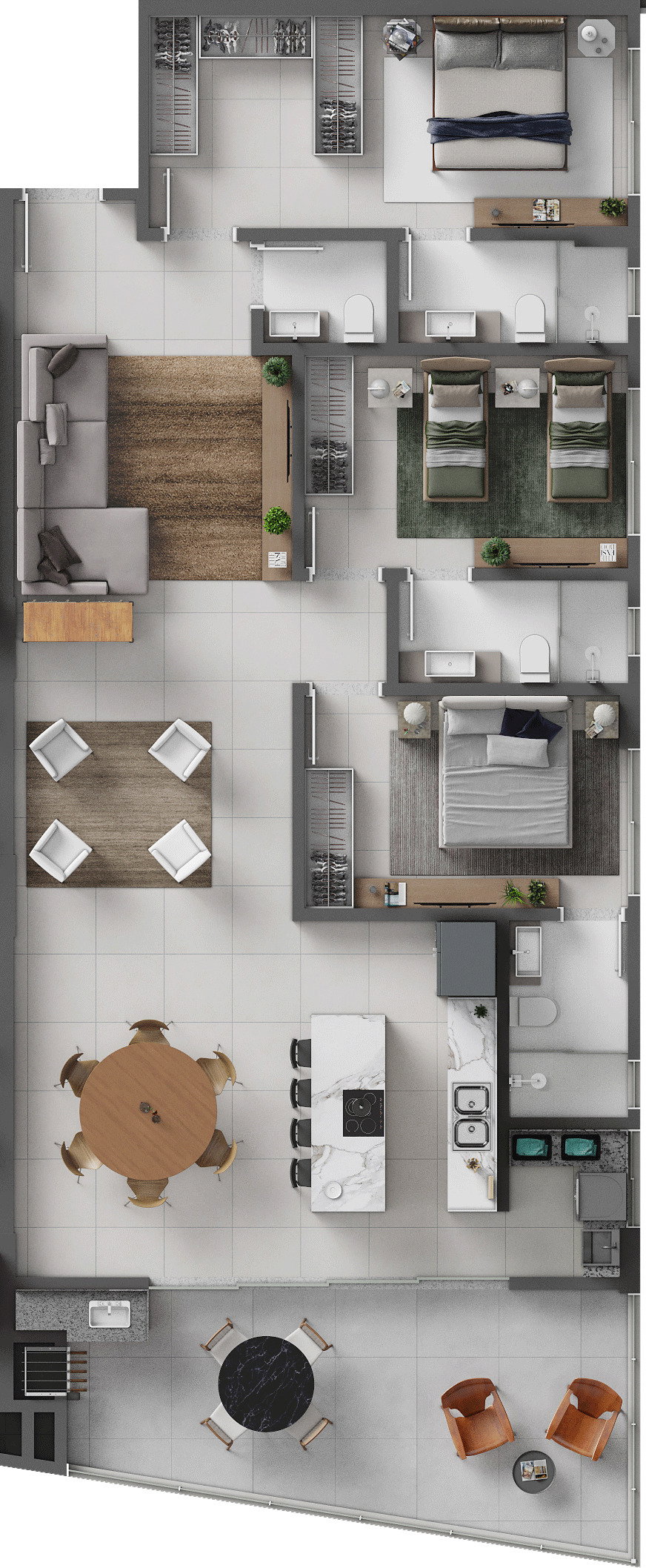 Planta 4 de Porto Bello - Torre B