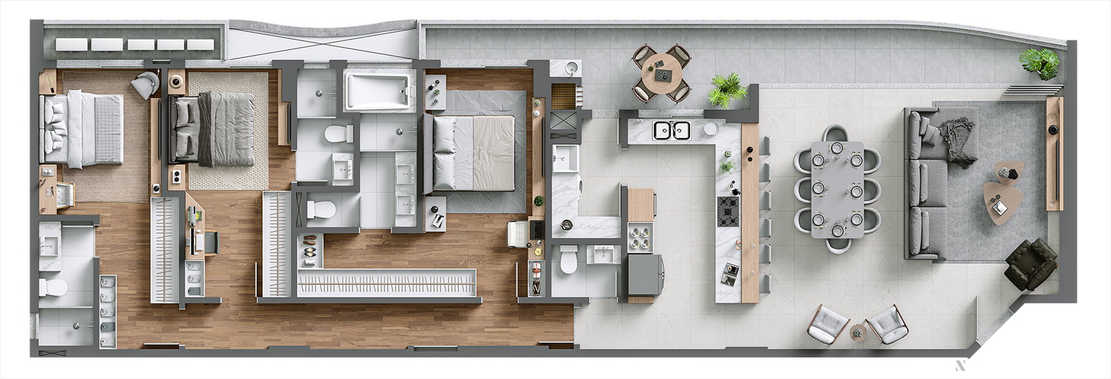 Planta 3 de Le Blanc