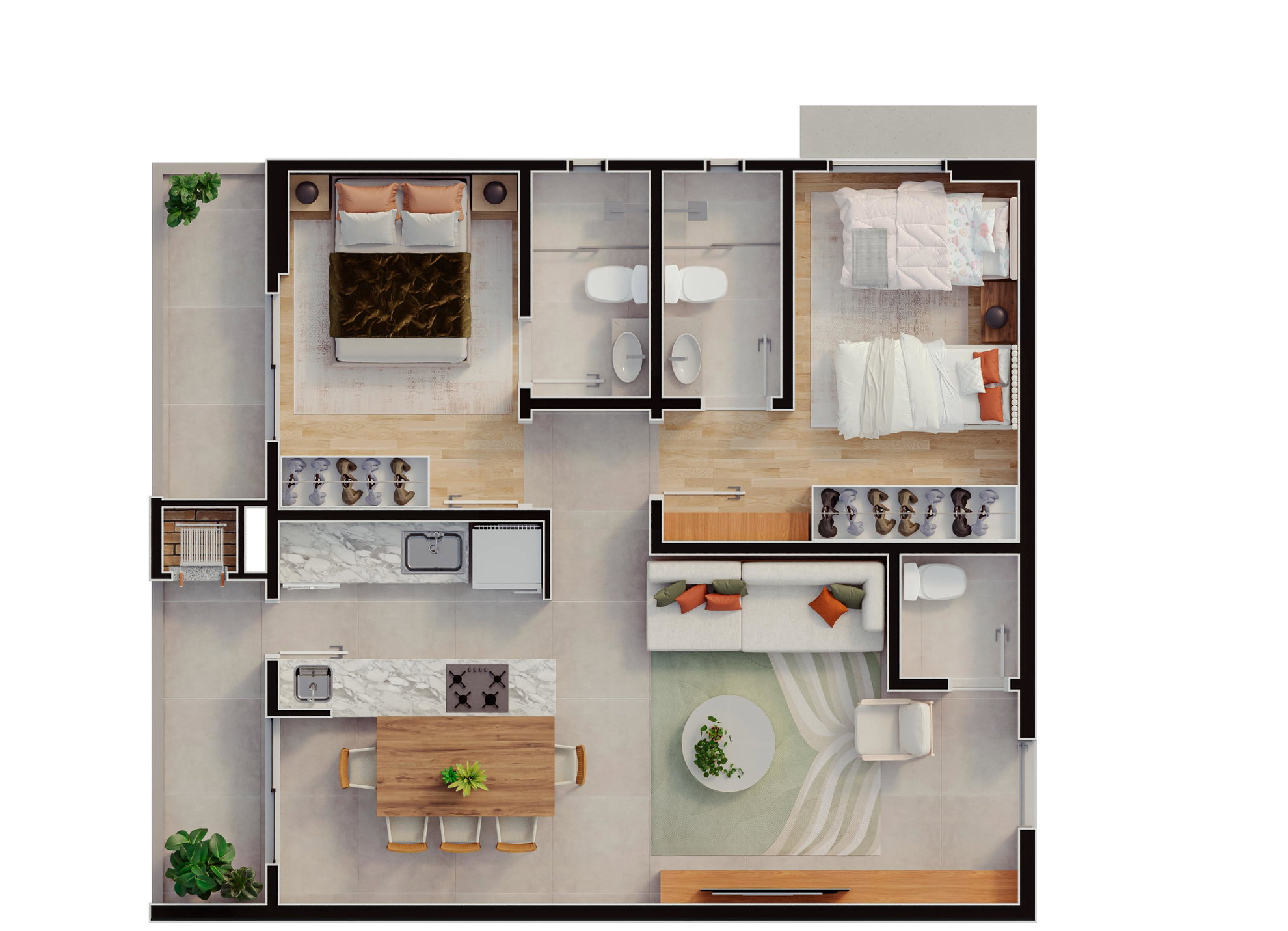 Planta 1 de Tajahy Residence