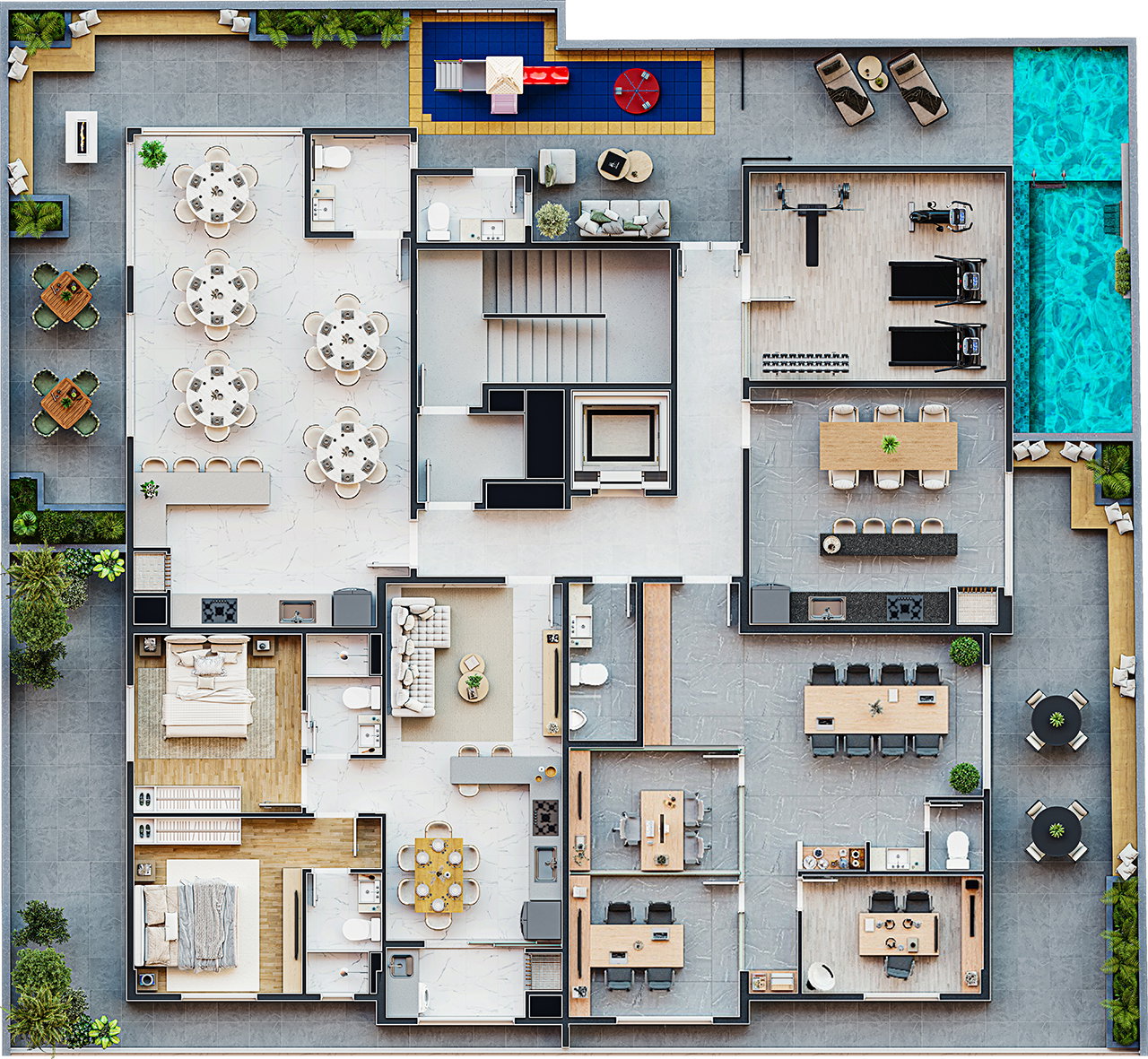 Planta 4 de Topazio Residence