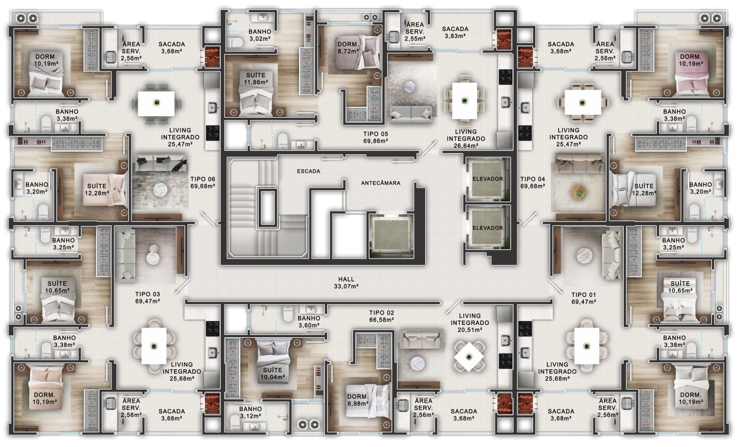 Planta 2 de Ópera Residence