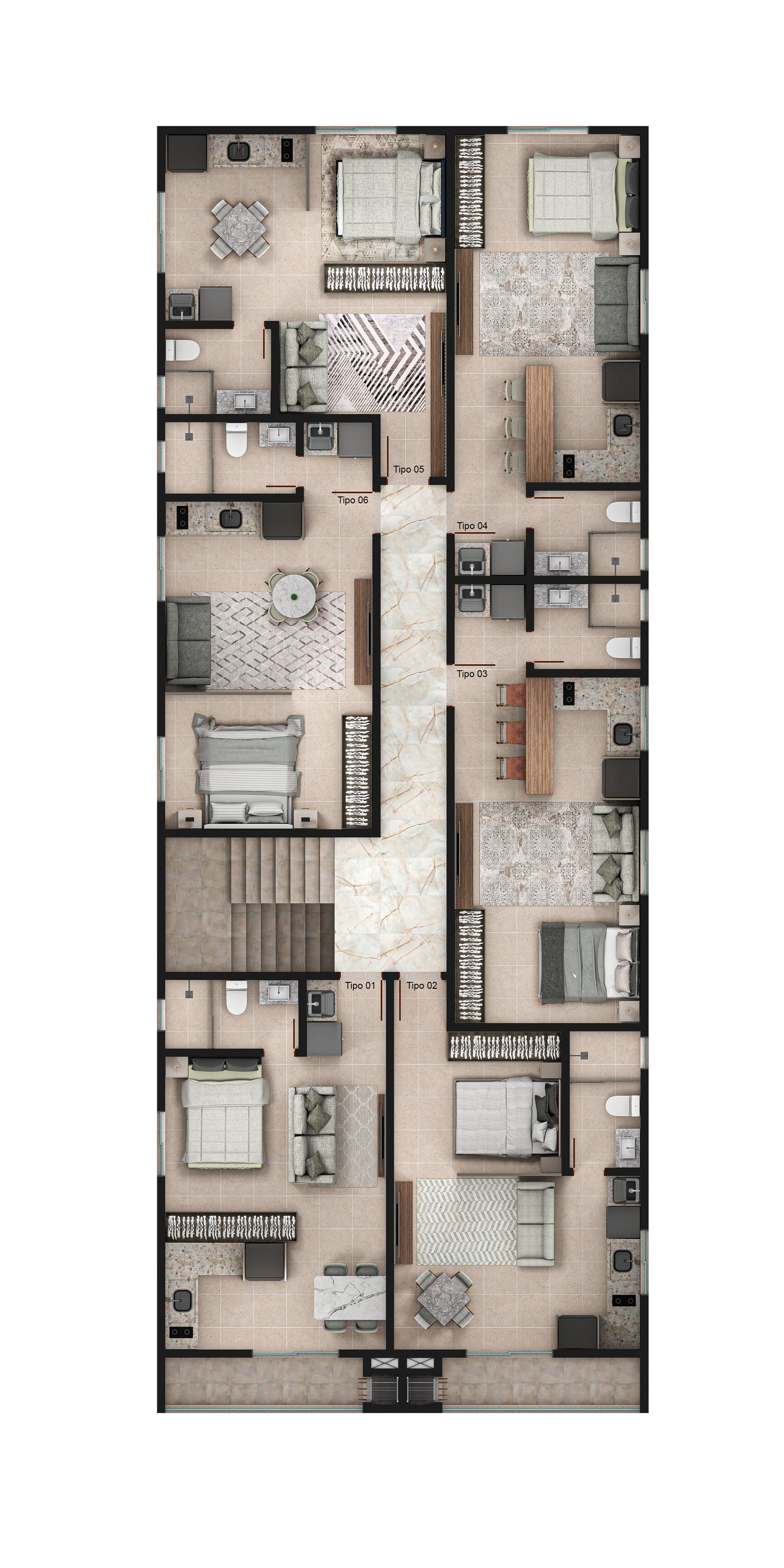 Planta 1 de Residencial Essence