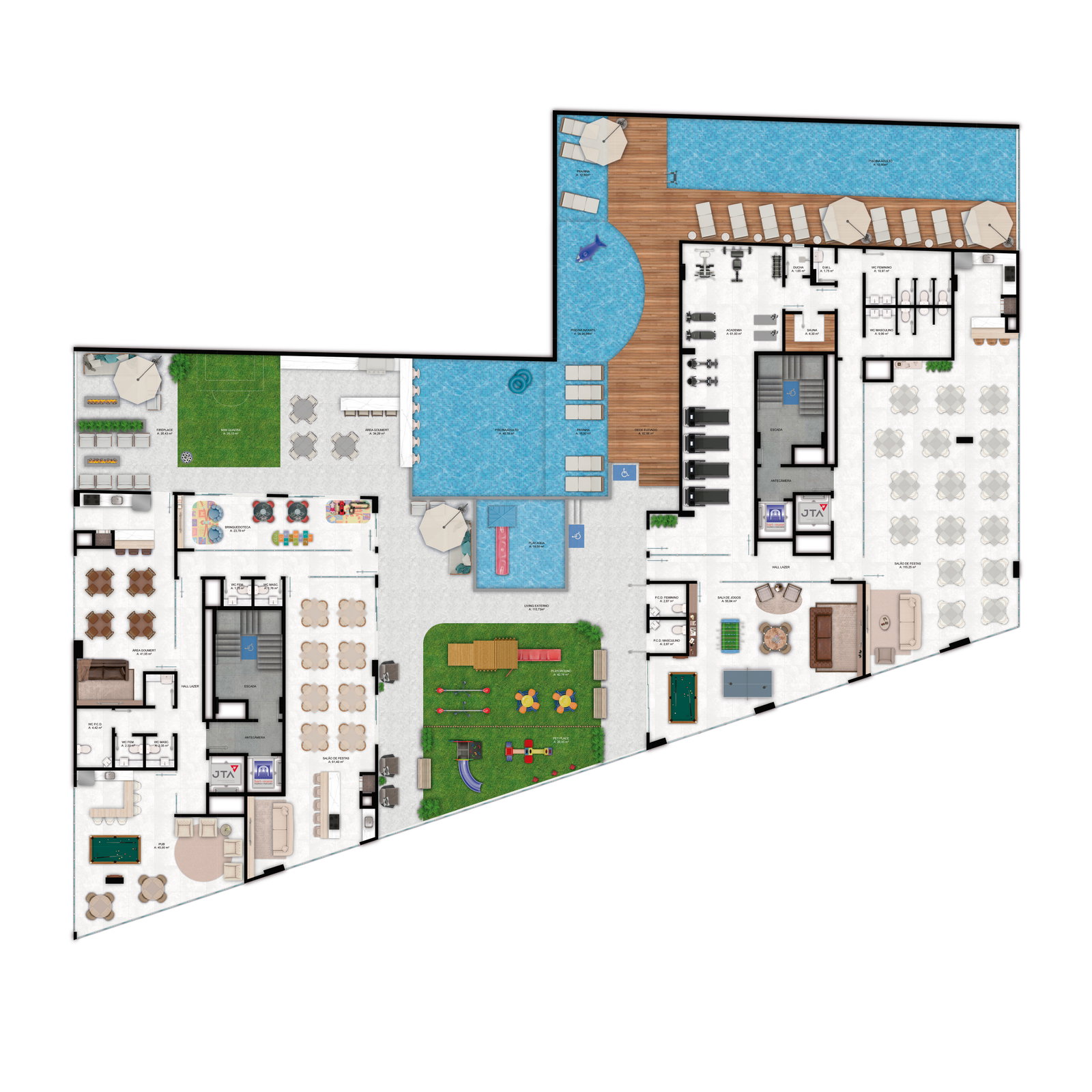Planta 1 de Aspen Towers