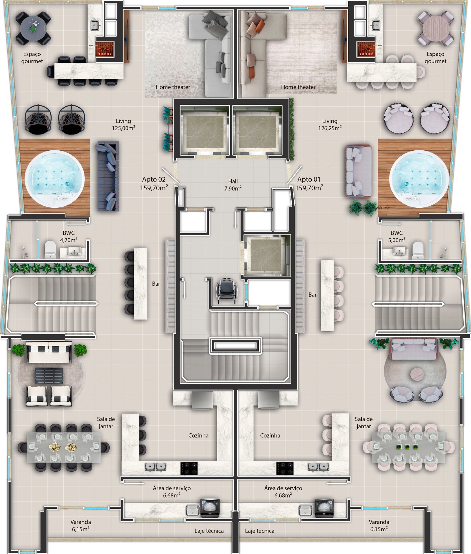 Planta 2 de Obelisco Skyhomes