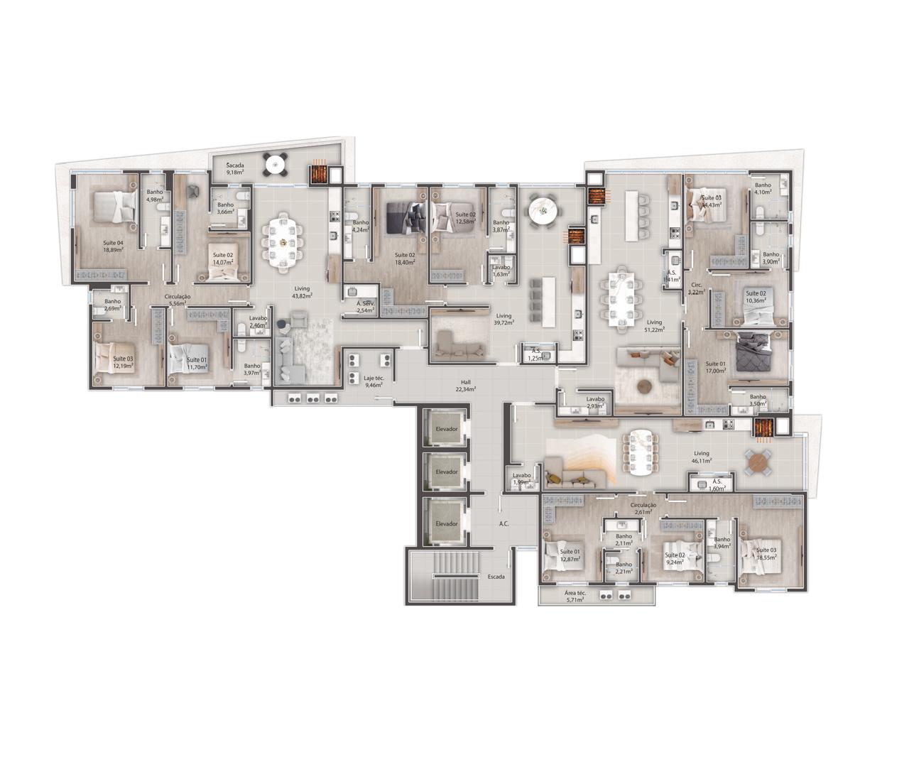 Planta 2 de Terzo Viale