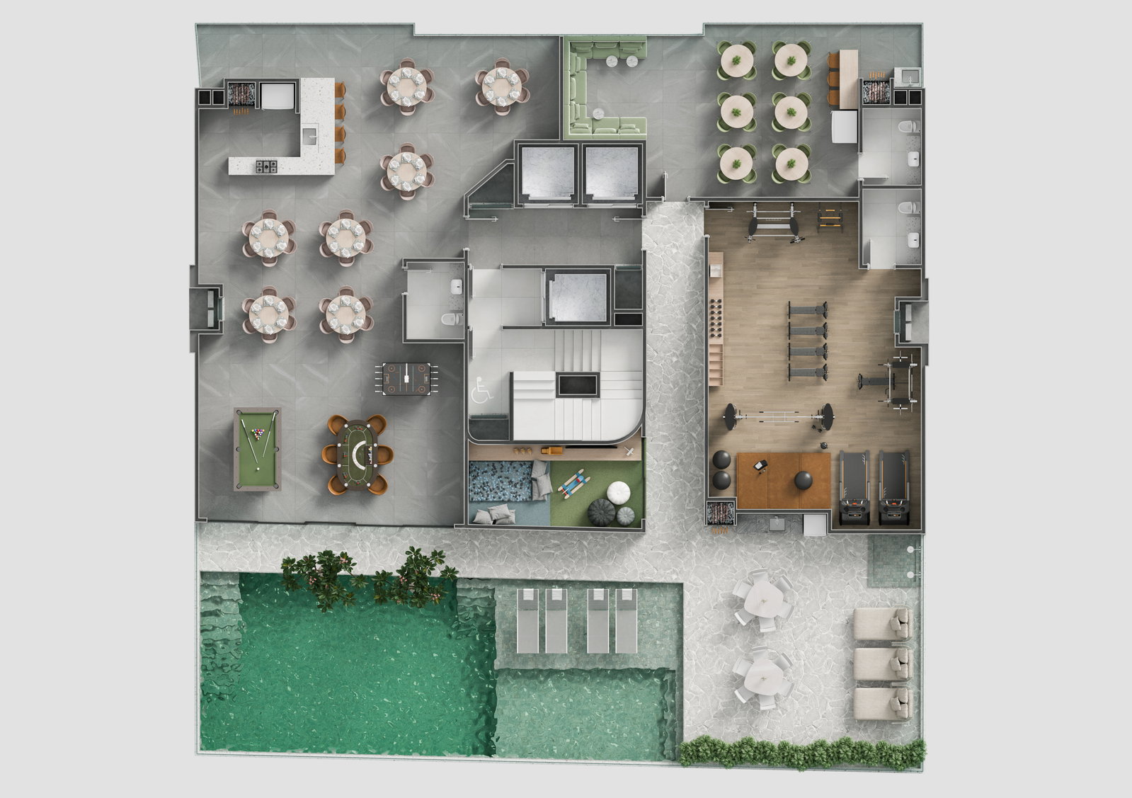 Planta 1 de Skyline Tower