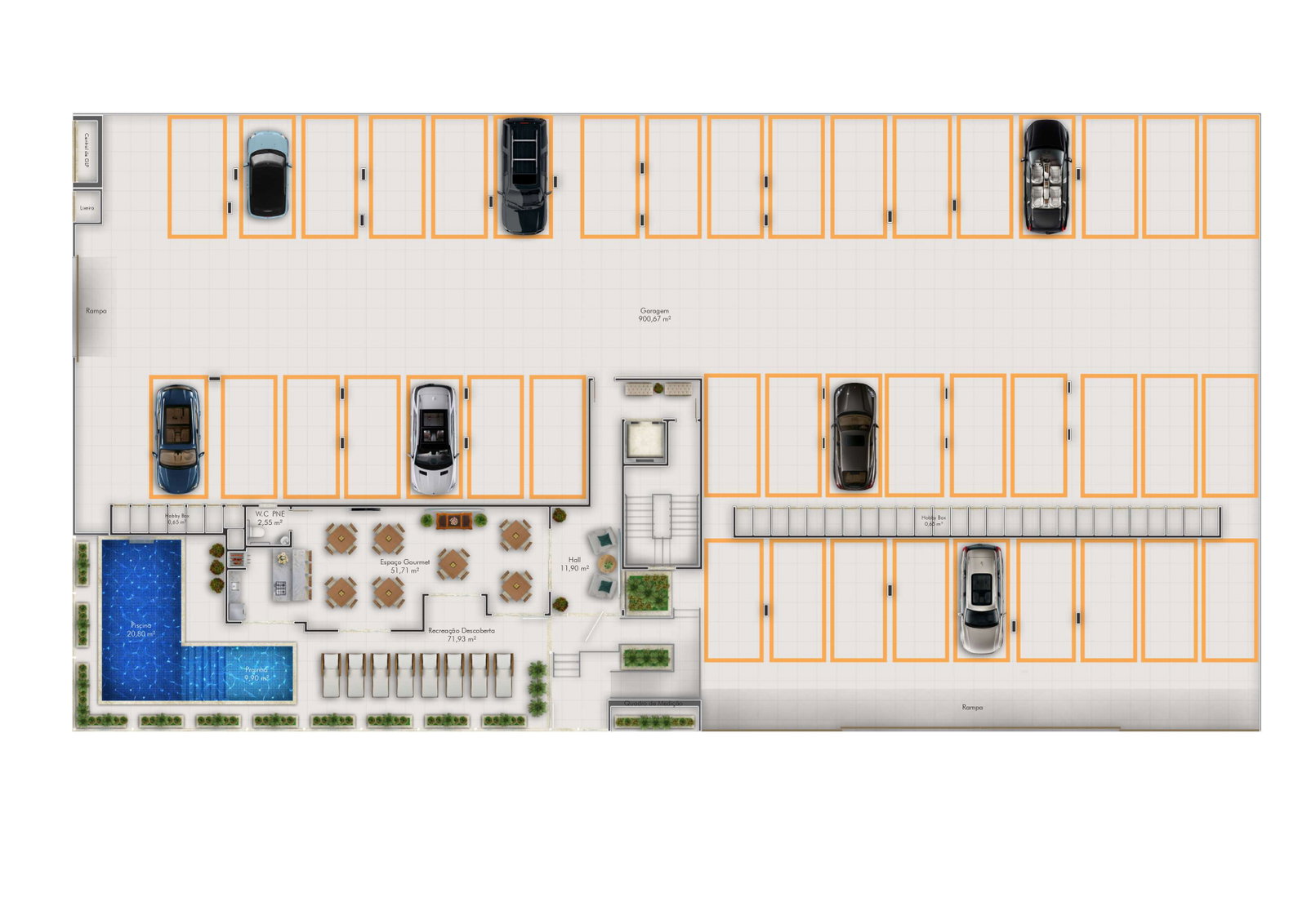 Planta Garagem do Infinity