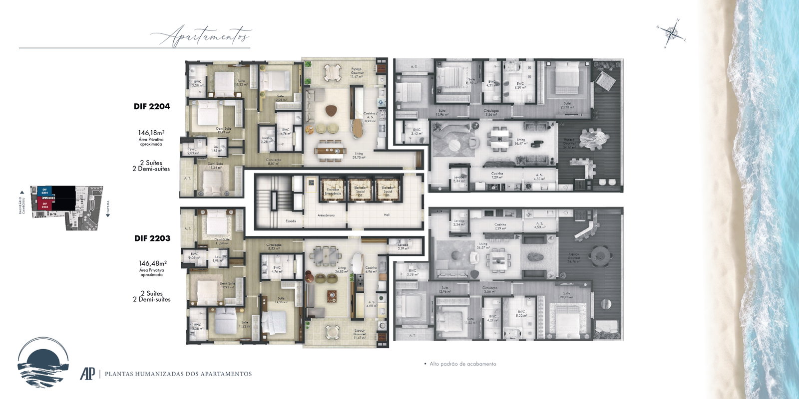 Planta 10 de Oceanic Tower Residence