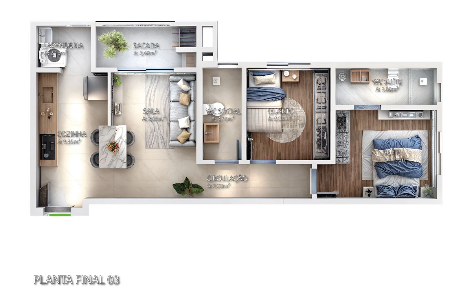 Planta Final 03 do Evermore Residence